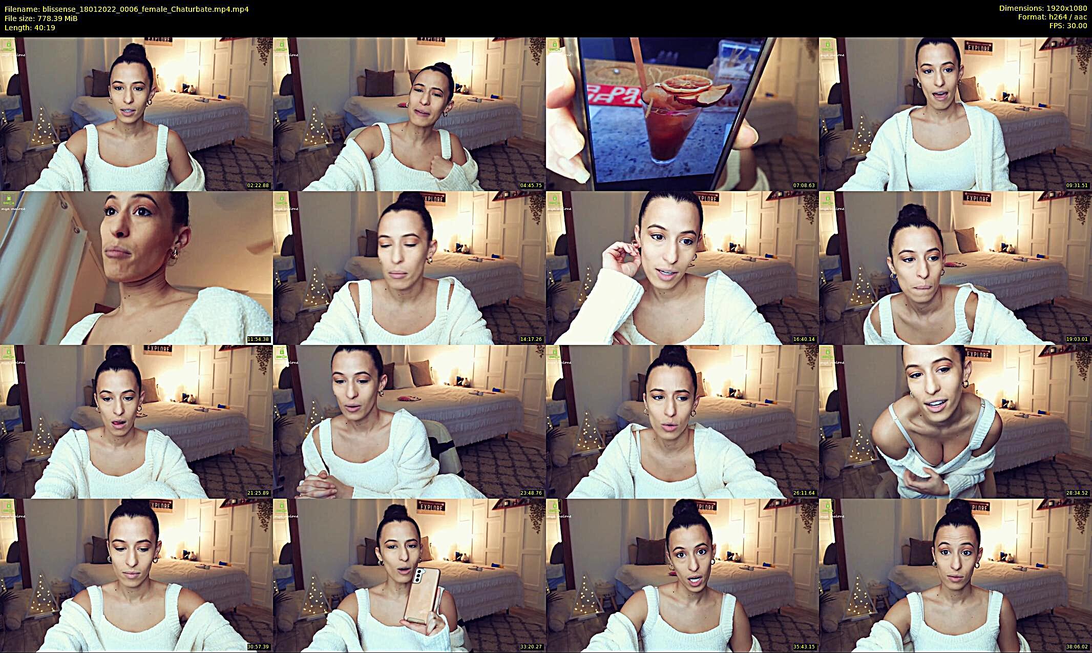 blissense — 14 minute Chaturbate female cam show recording, 1080p, Jan 18, 2022