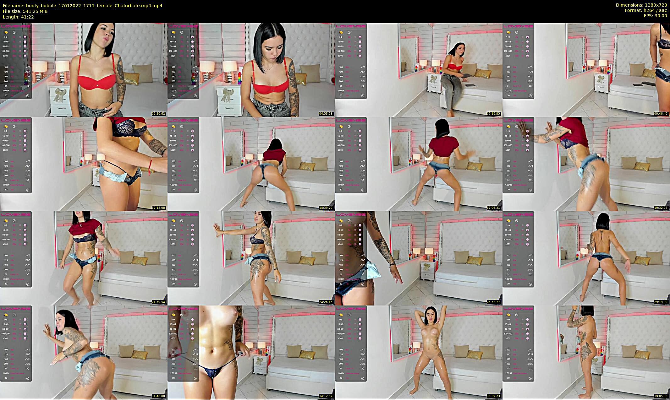 booty_bubble — 42 minute Chaturbate female cam show recording, 720p, Jan 17, 2022