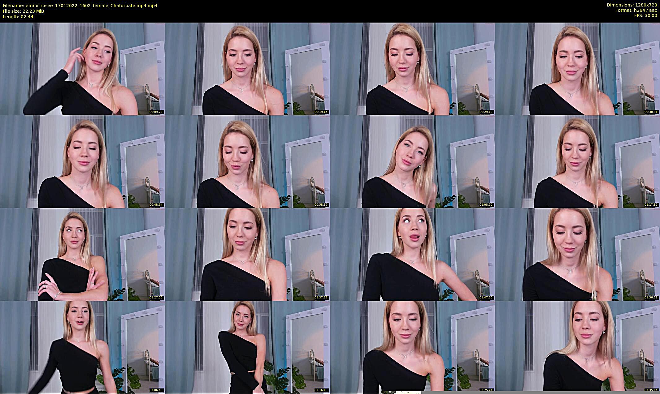 emmi_rosee — 3 minute Chaturbate female cam show recording, 720p, Jan 17, 2022