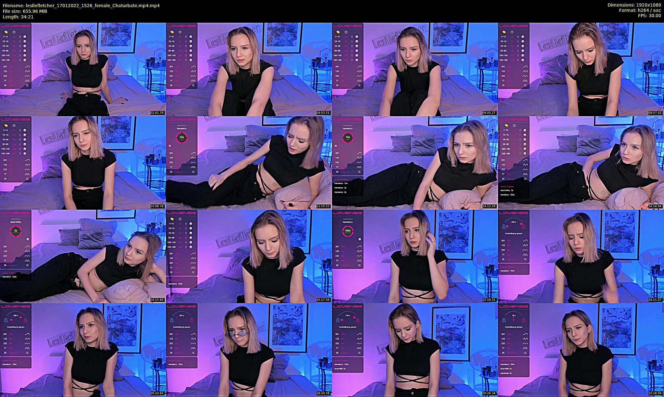 lesliefletcher — 35 minute Chaturbate couple cam show recording, 1080p, Jan 17, 2022