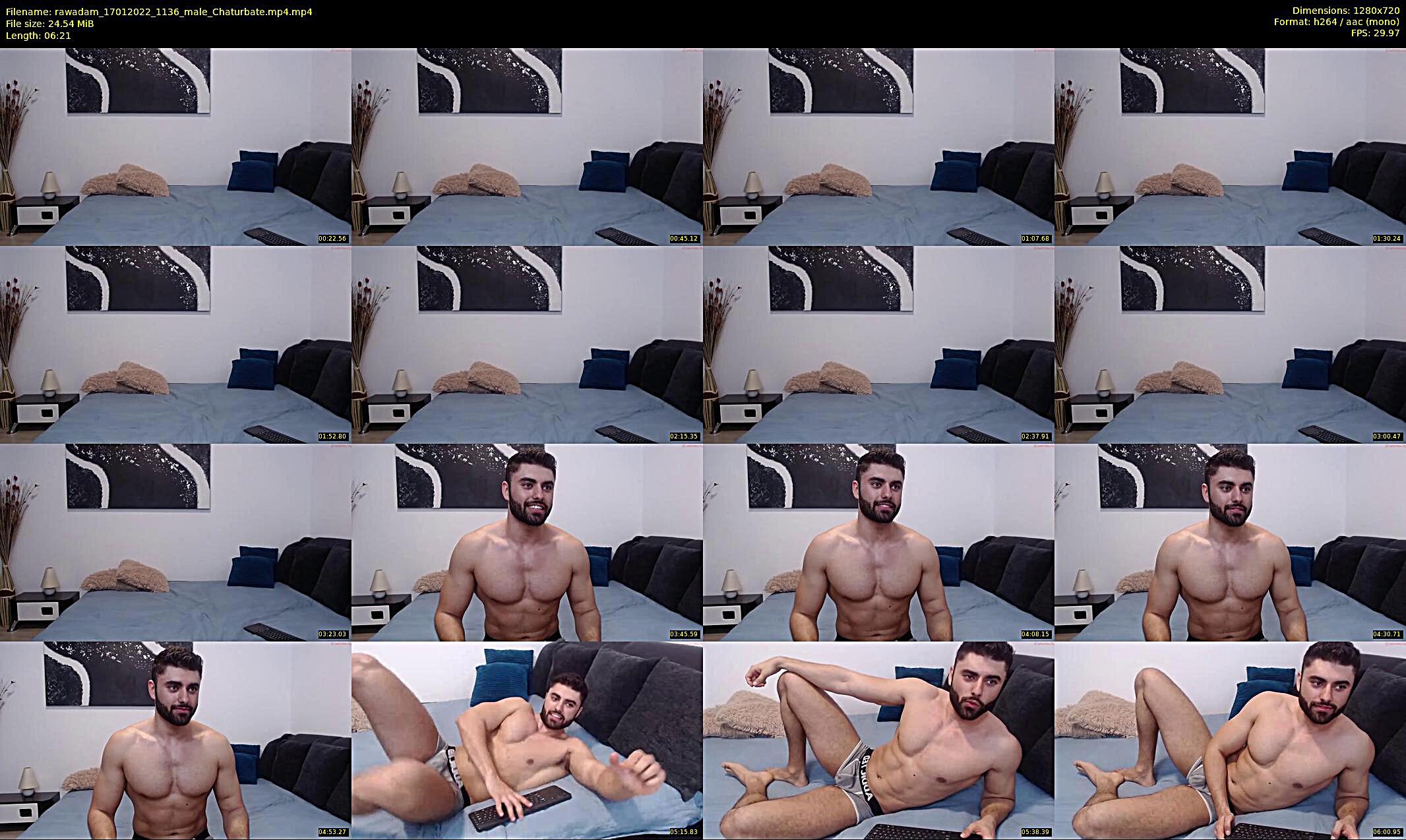rawadam — 7 minute Chaturbate male cam show recording, 720p, Jan 17, 2022