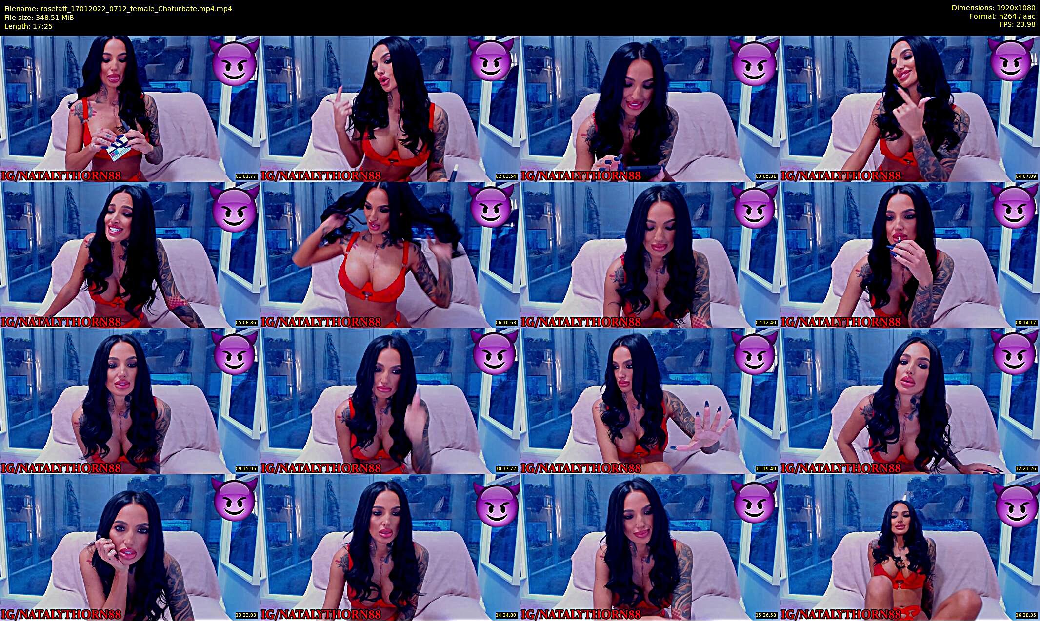 rosetatt — 5 minute Chaturbate female cam show recording, 1080p, Jan 17, 2022