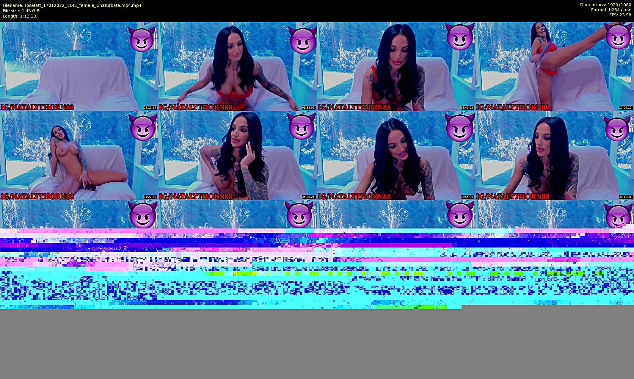 rosetatt — 73 minute Chaturbate female cam show recording, 1080p, Jan 17, 2022