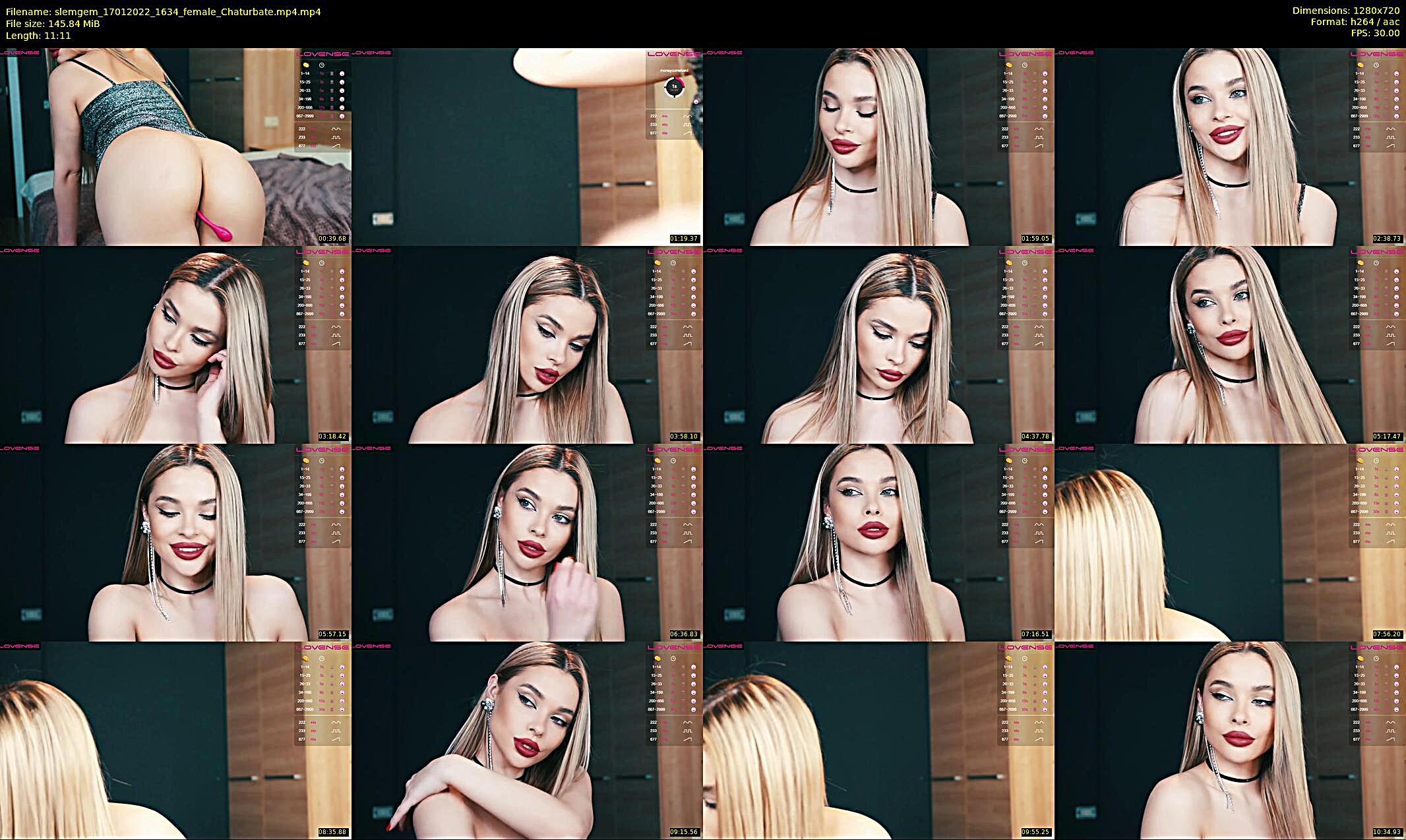 slemgem — 12 minute Chaturbate couple cam show recording, 720p, Jan 17, 2022
