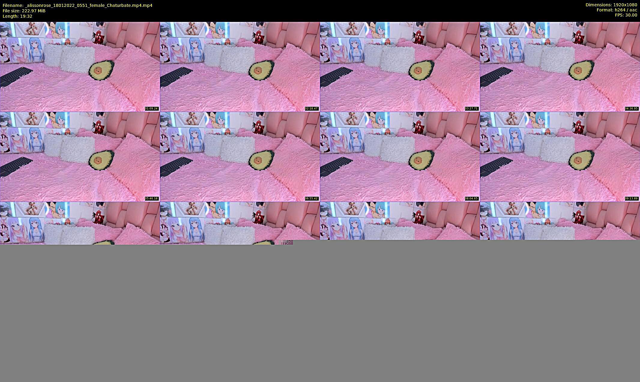_alissonrose — 20 minute Chaturbate female cam show recording, 1080p, Jan 18, 2022