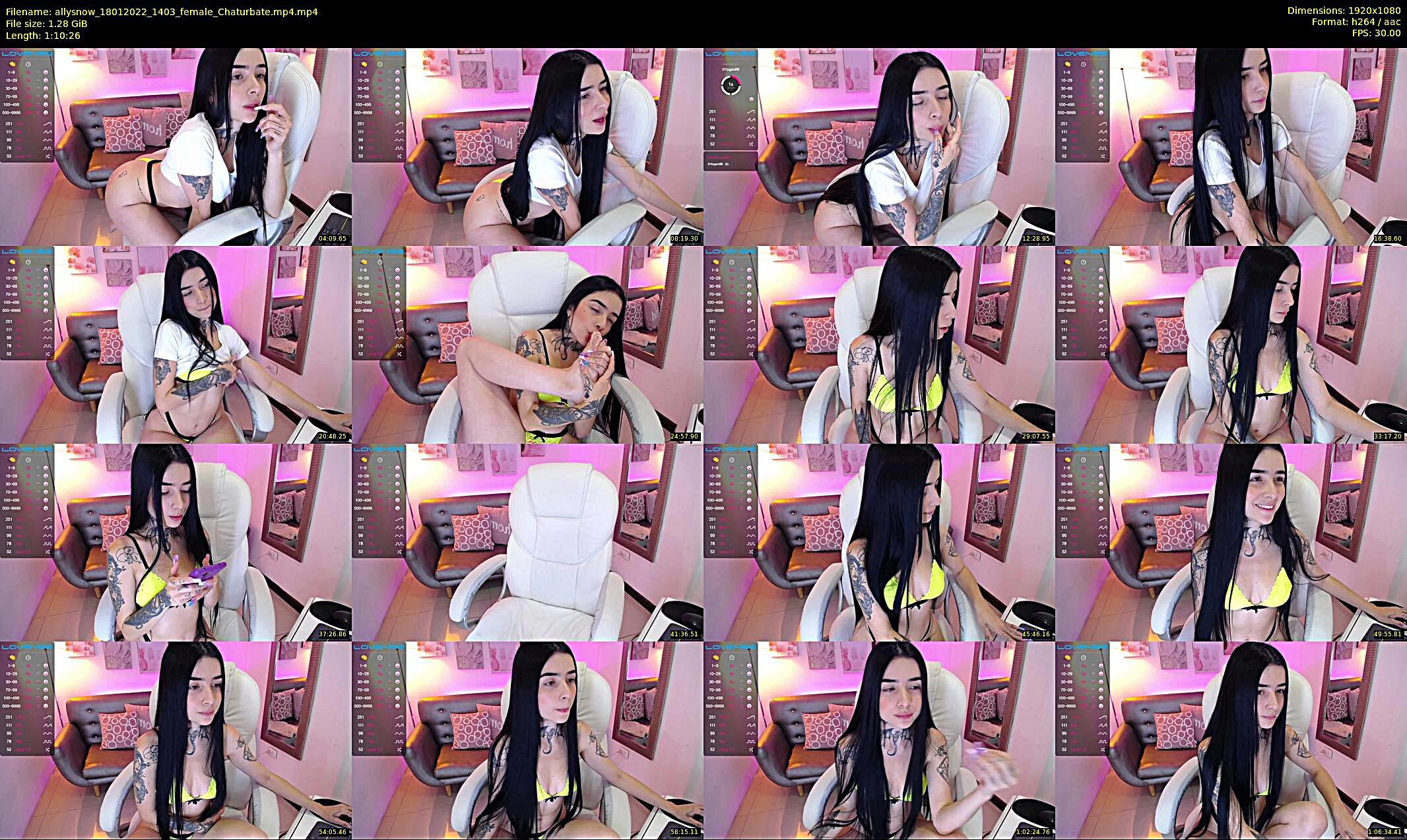 allysnow — 71 minute Chaturbate female cam show recording, 1080p, Jan 18, 2022