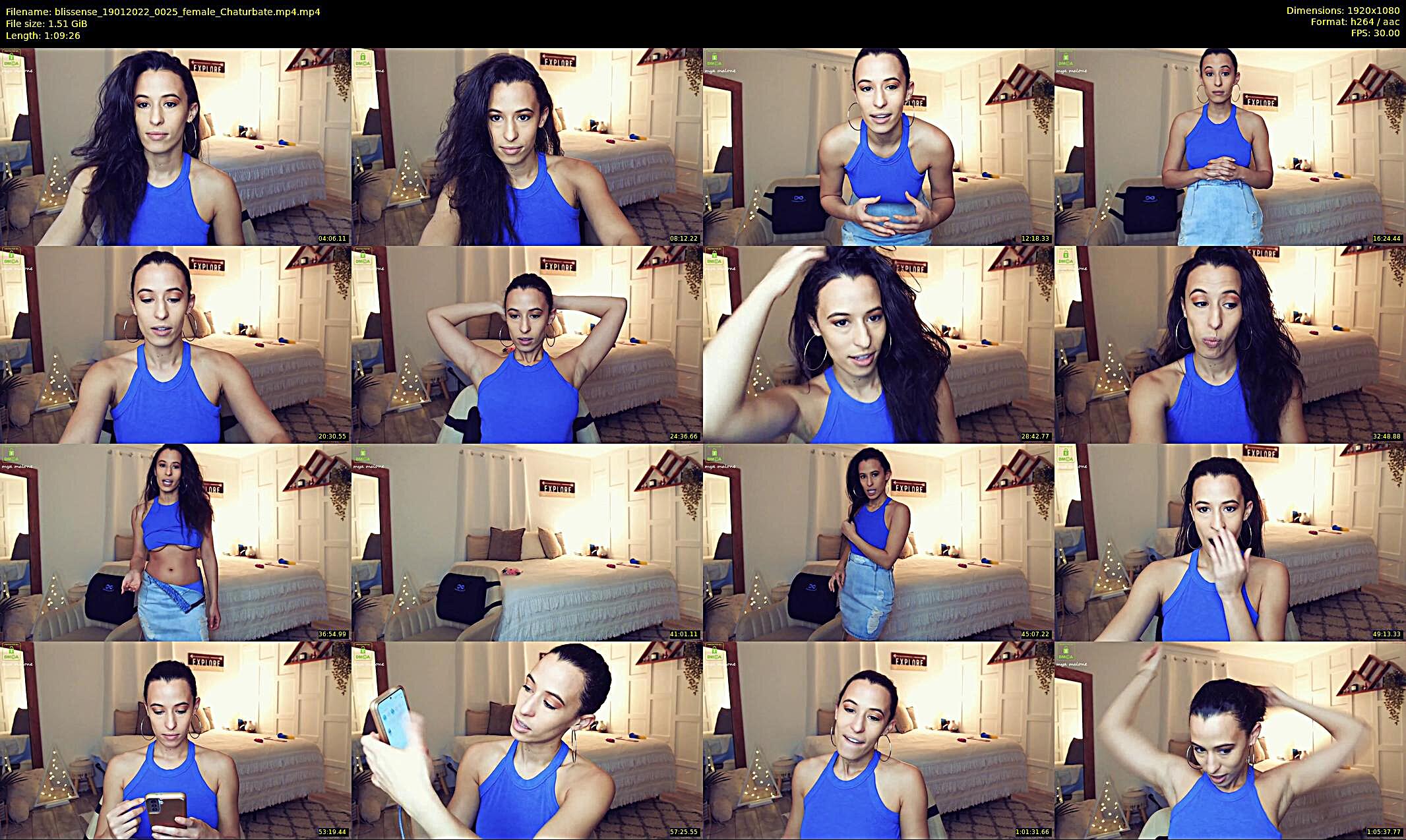 blissense — 70 minute Chaturbate female cam show recording, 1080p, Jan 19, 2022