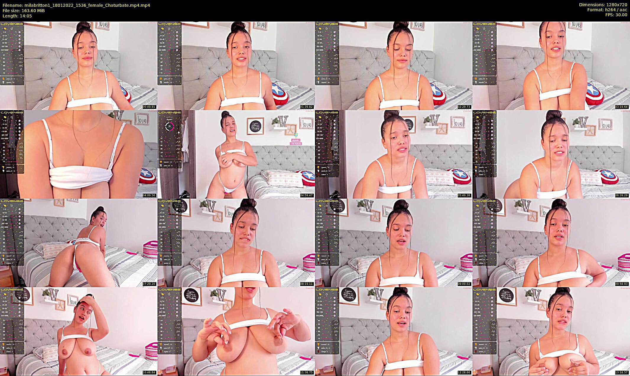 milabritton1 — 15 minute Chaturbate female cam show recording, 720p, Jan 18, 2022