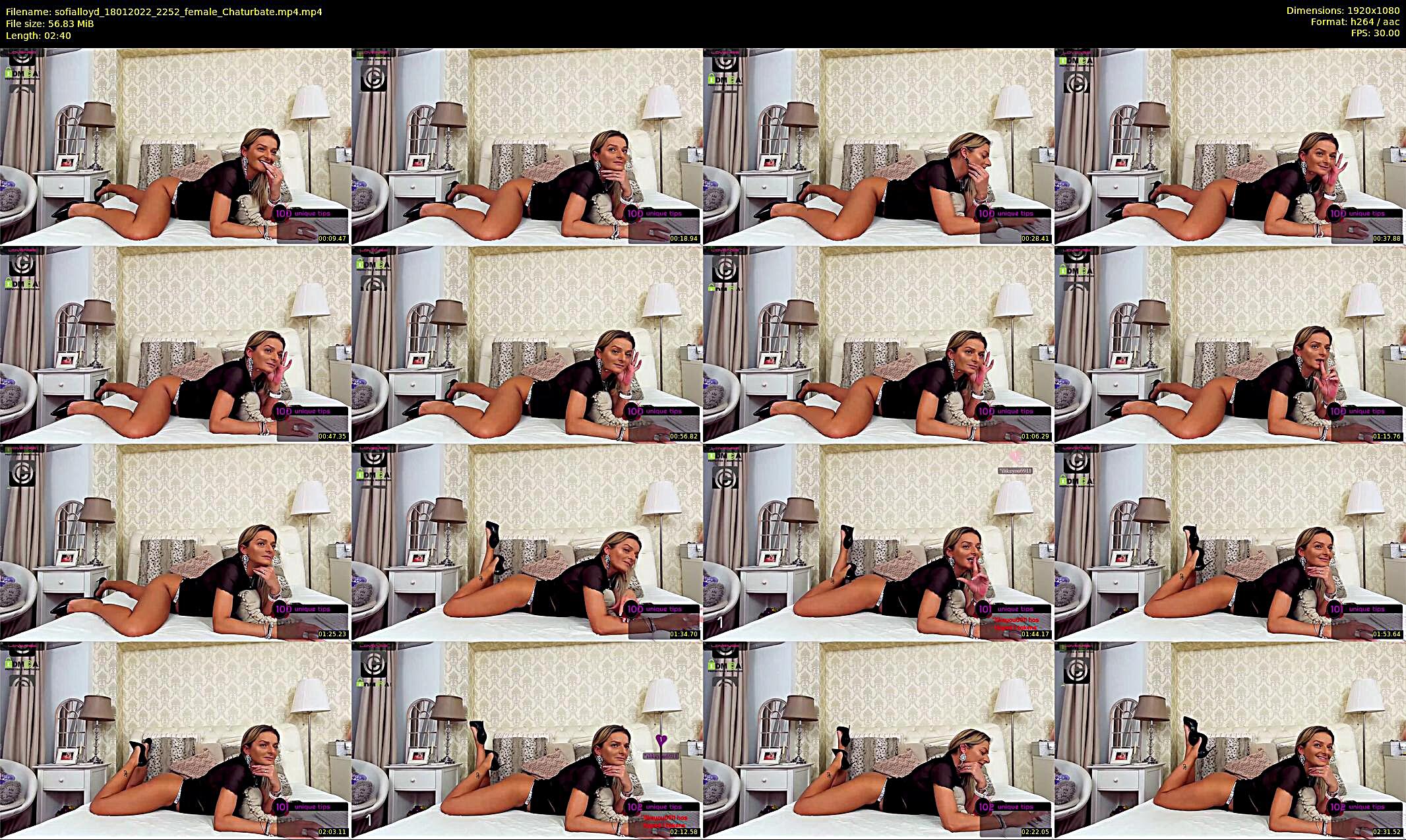 sofialloyd — 3 minute Chaturbate female cam show recording, 1080p, Jan 18, 2022
