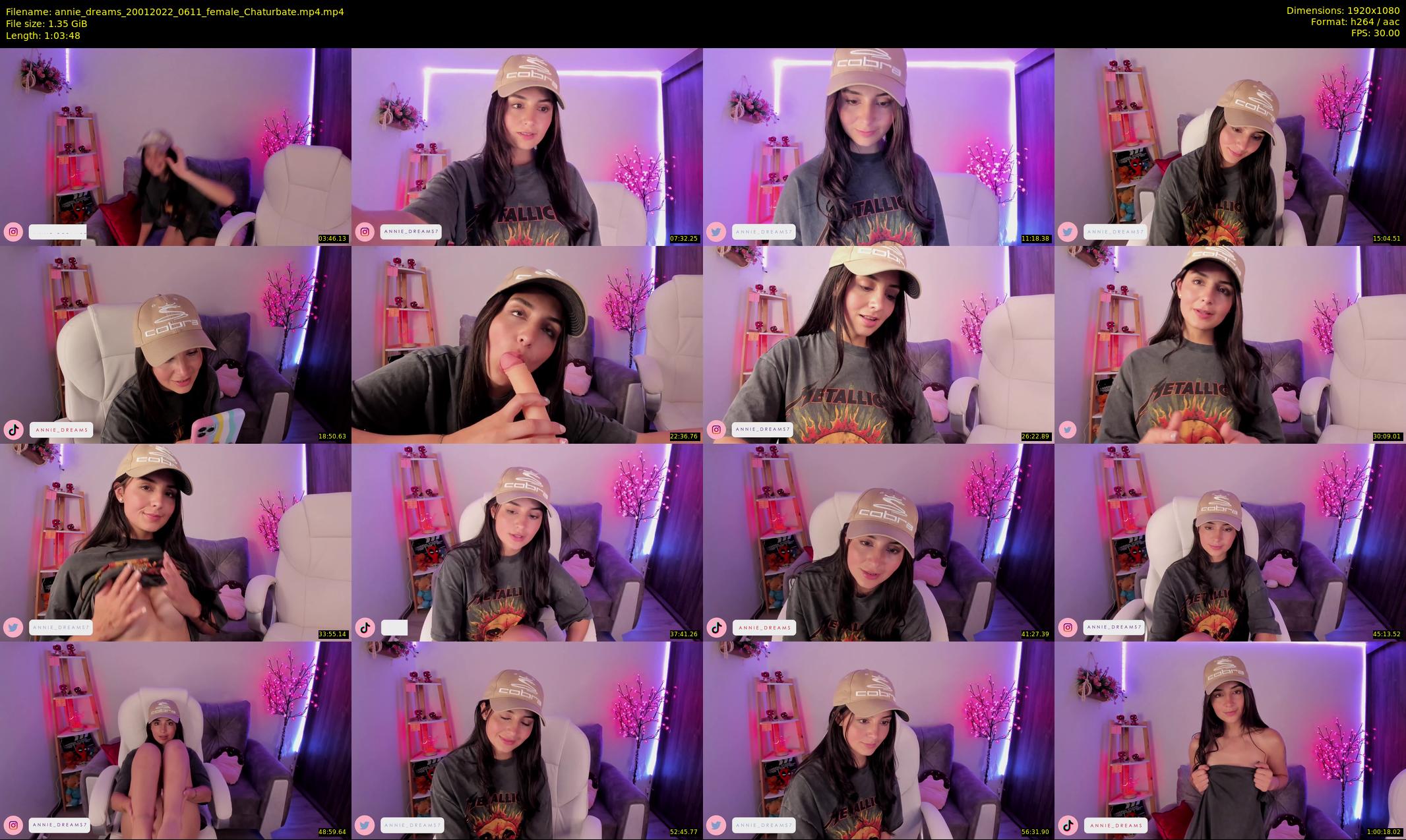 annie_dreams — 64 minute Chaturbate female cam show recording, 1080p, Jan 20, 2022