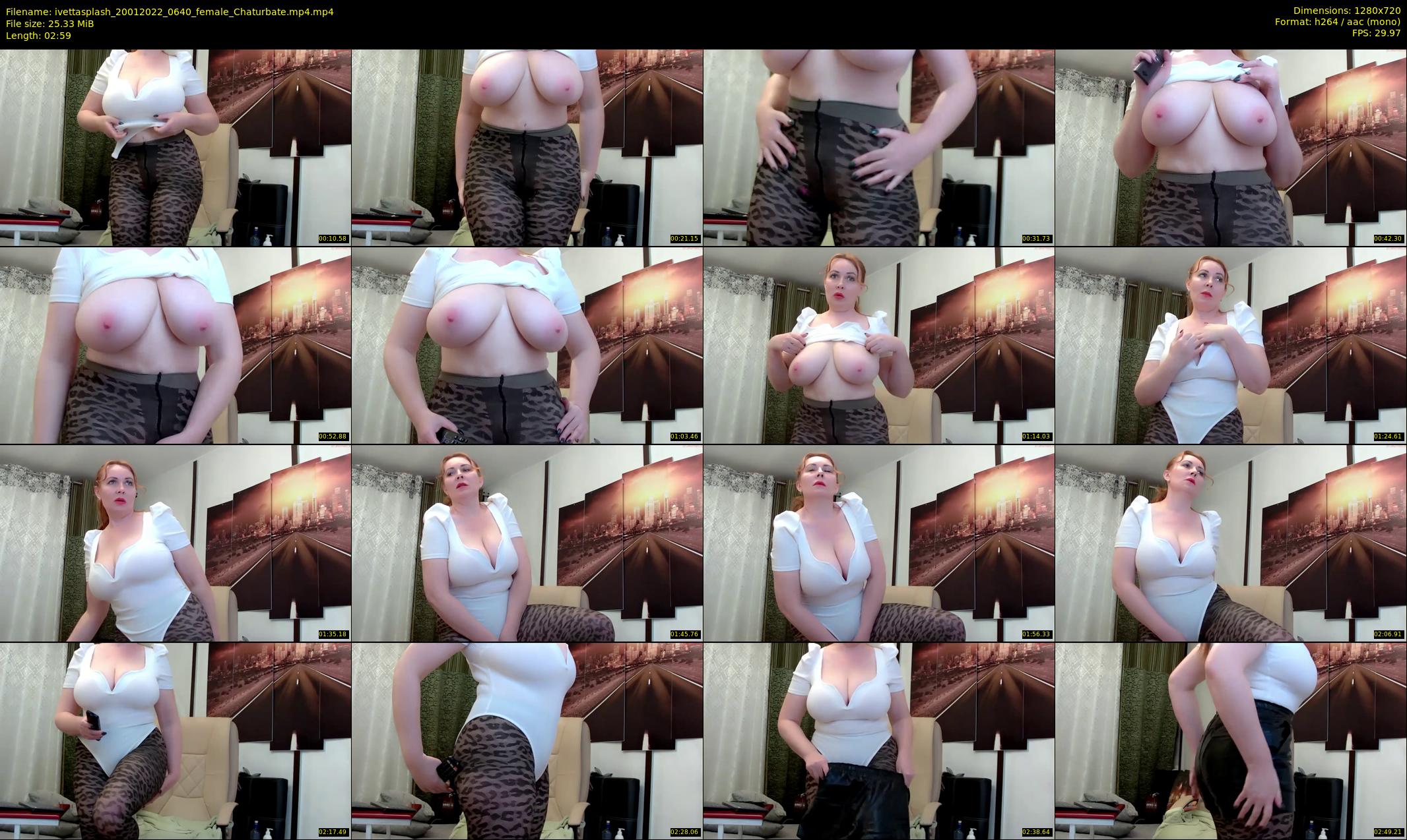 ivettasplash — 3 minute Chaturbate female cam show recording, 720p, Jan 20, 2022
