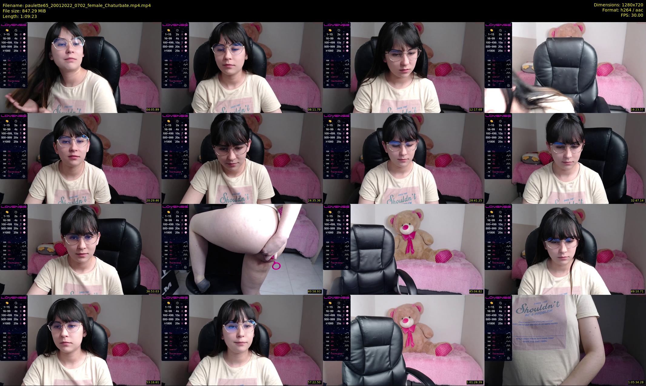 paulette65 — 70 minute Chaturbate female cam show recording, 720p, Jan 20, 2022