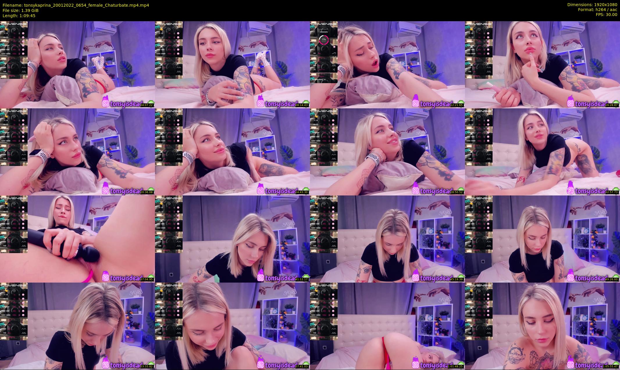 tonsykaprina — 70 minute Chaturbate couple cam show recording, 1080p, Jan 20, 2022