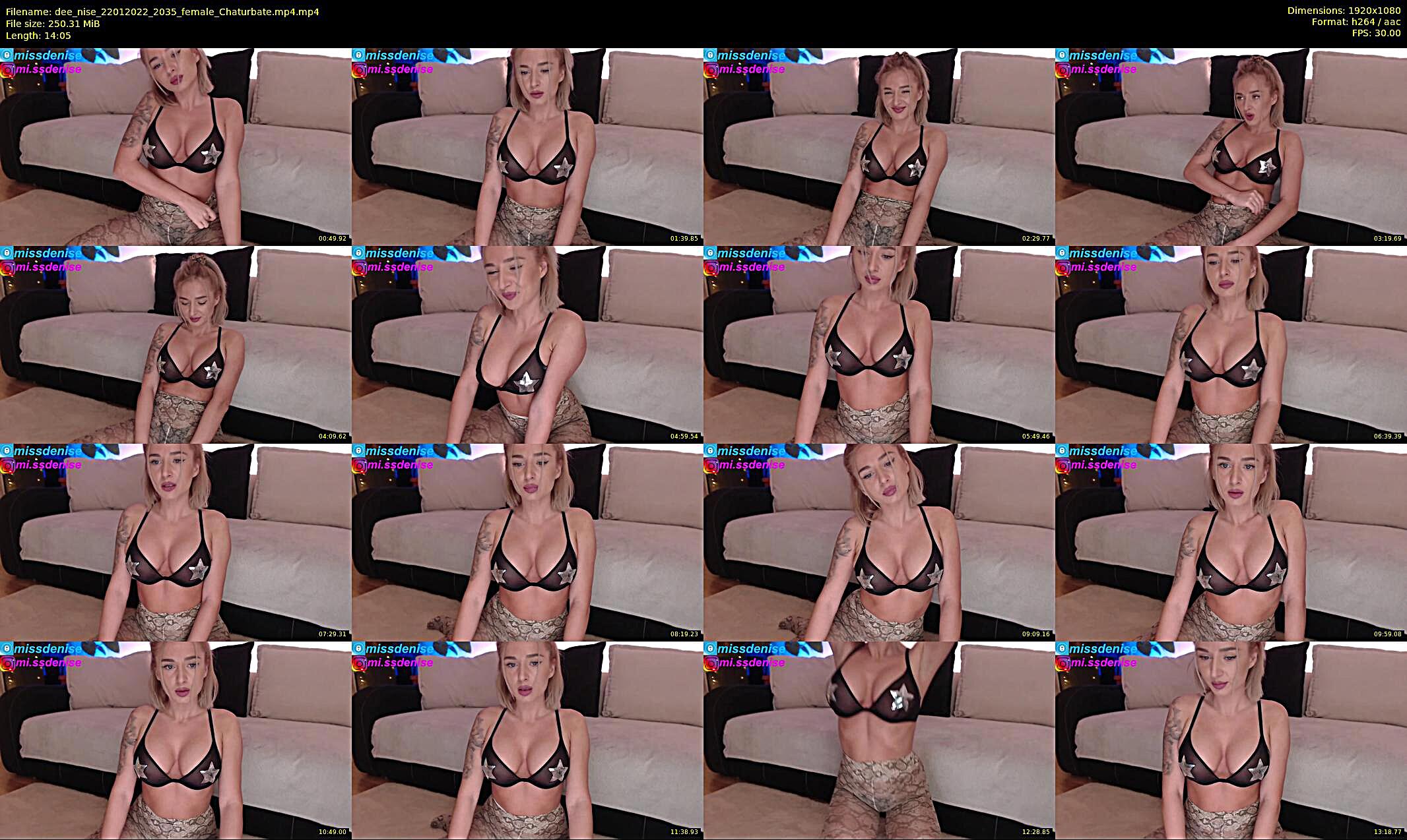 dee_nise — 15 minute Chaturbate female cam show recording, 1080p, Jan 22, 2022
