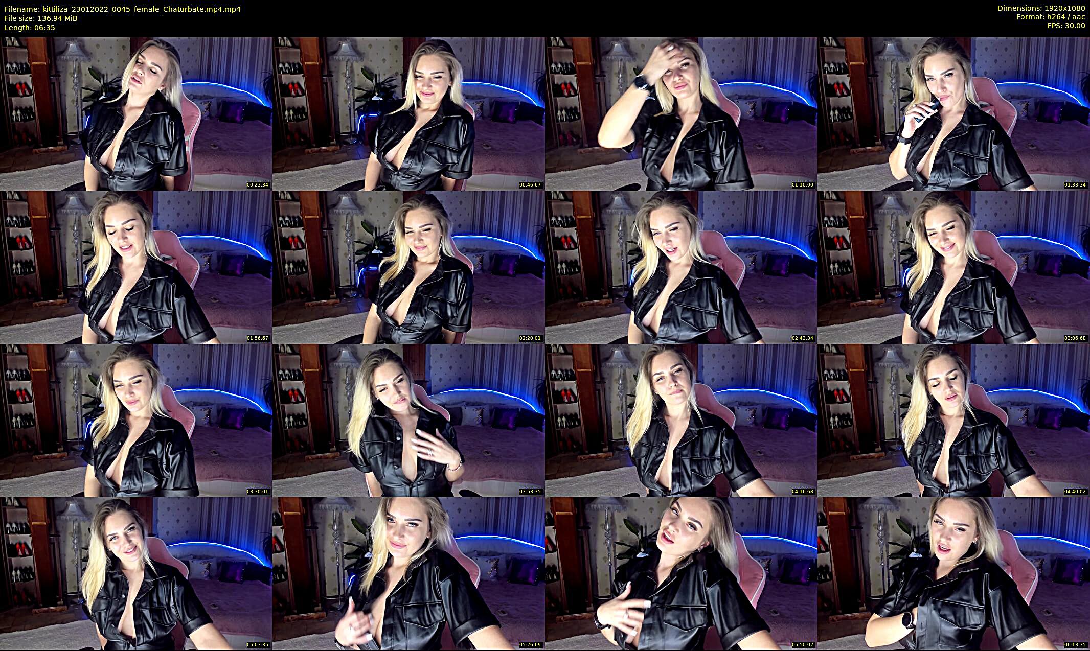 kittiliza — 7 minute Chaturbate female cam show recording, 1080p, Jan 23, 2022