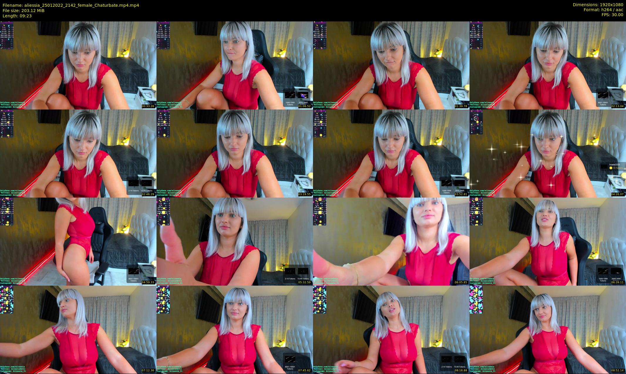 aliessia — 10 minute Chaturbate female cam show recording, 1080p, Jan 25, 2022