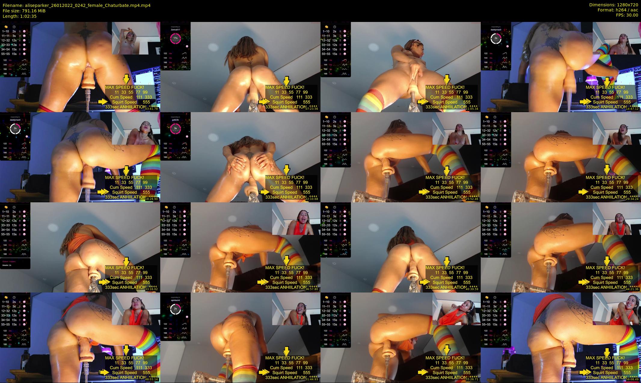 aliseparker — 63 minute Chaturbate female cam show recording, 720p, Jan 26, 2022