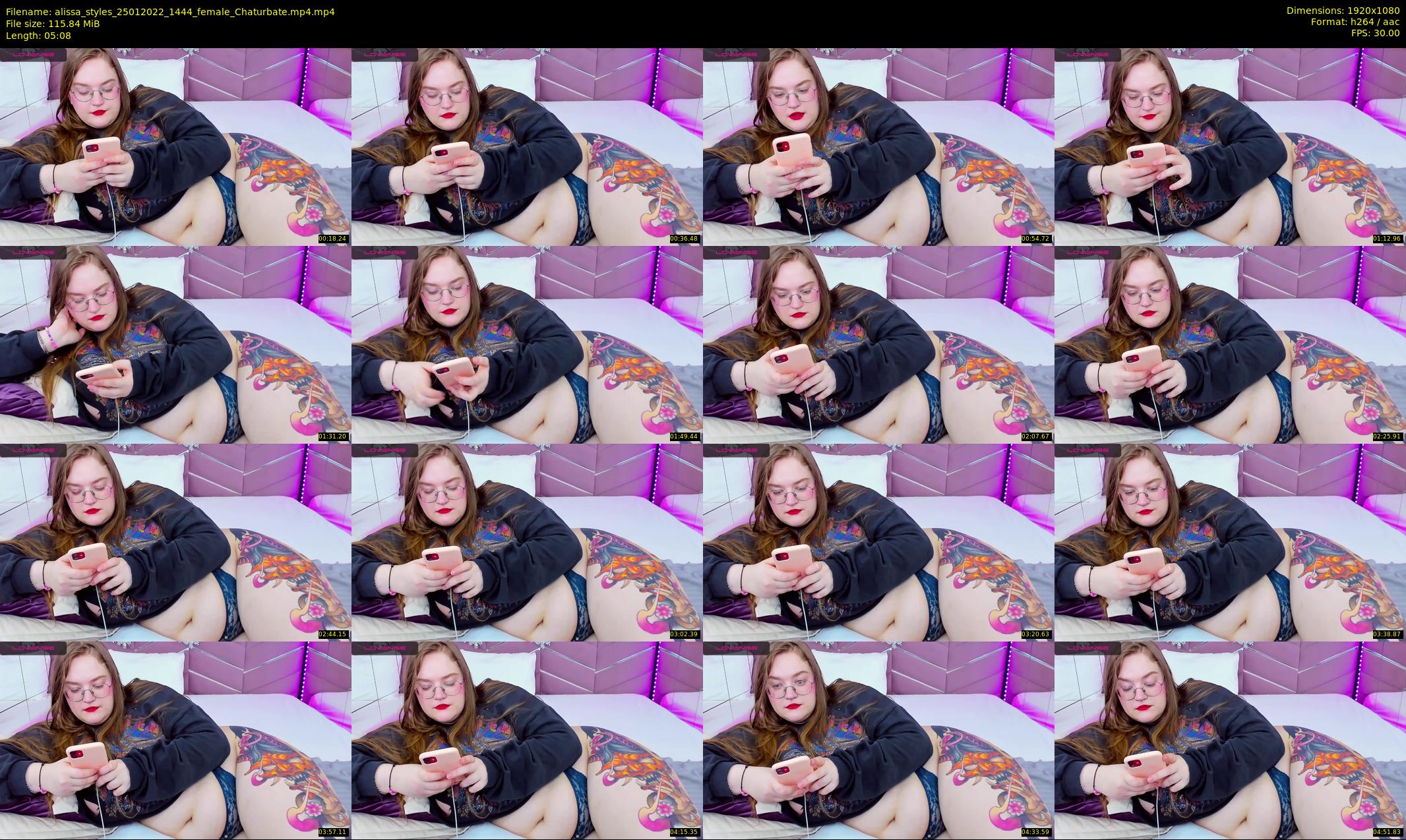 alissa_styles — 6 minute Chaturbate female cam show recording, 1080p, Jan 25, 2022