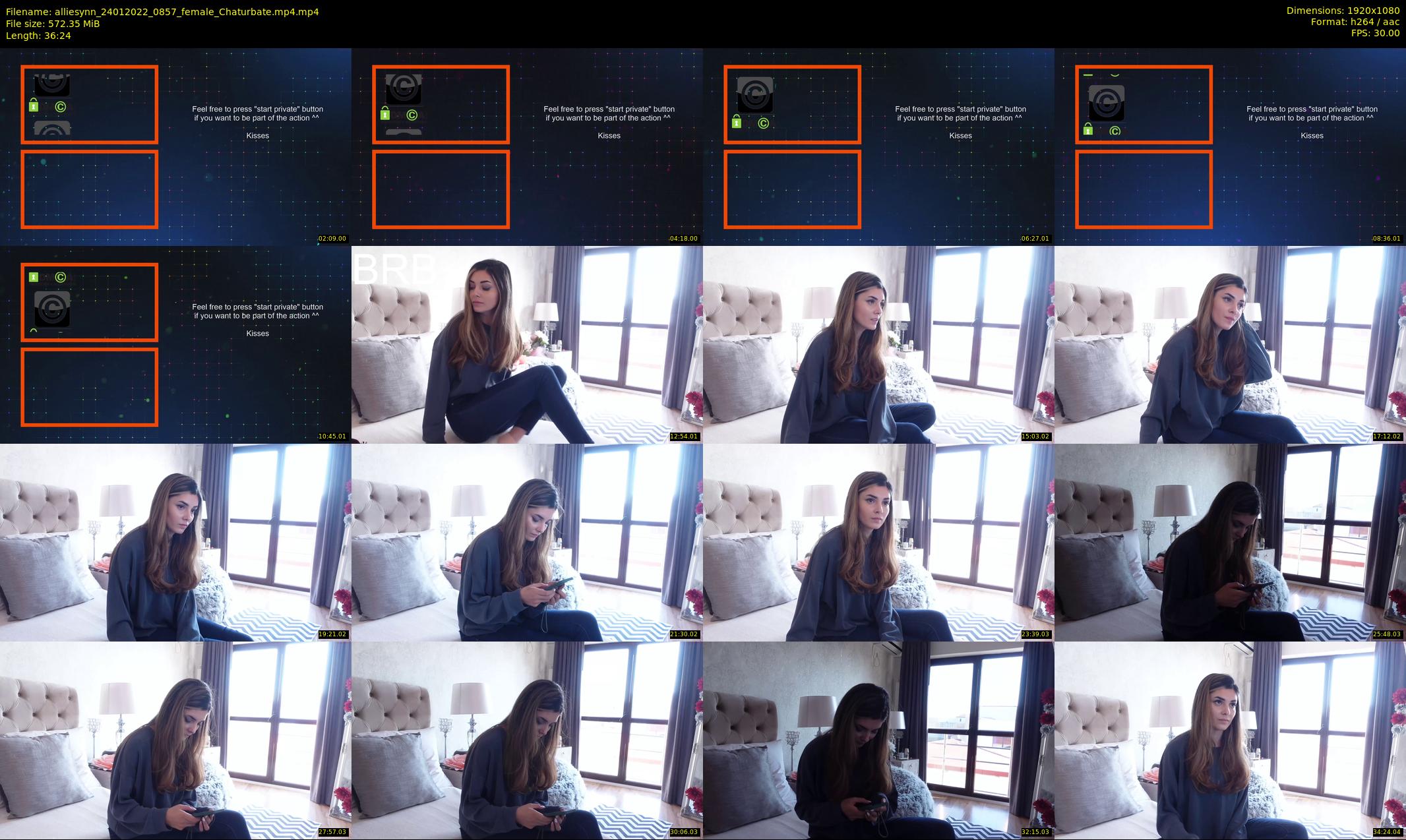 alliesynn — 37 minute Chaturbate female cam show recording, 1080p, Jan 24, 2022
