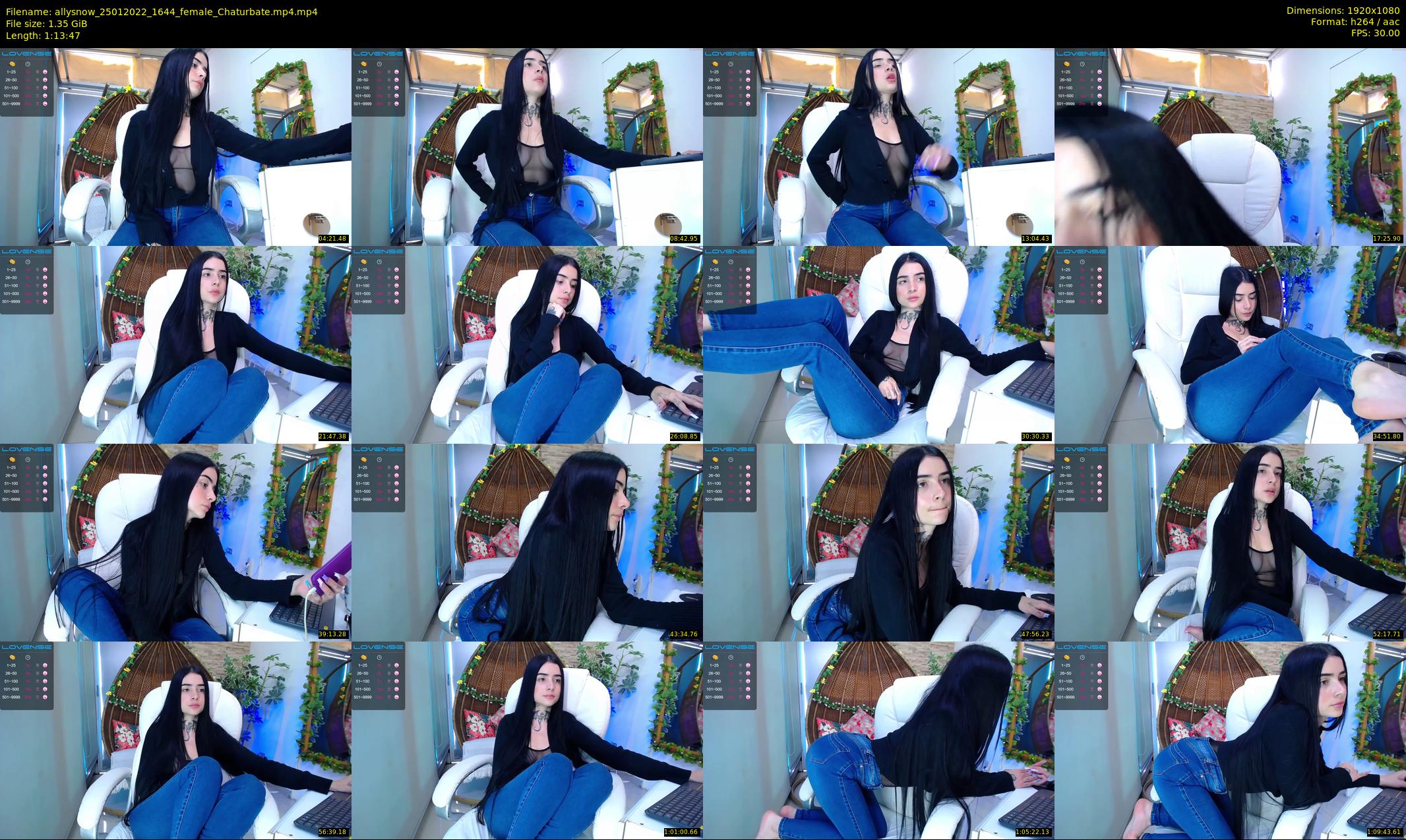 allysnow — 74 minute Chaturbate female cam show recording, 1080p, Jan 25, 2022