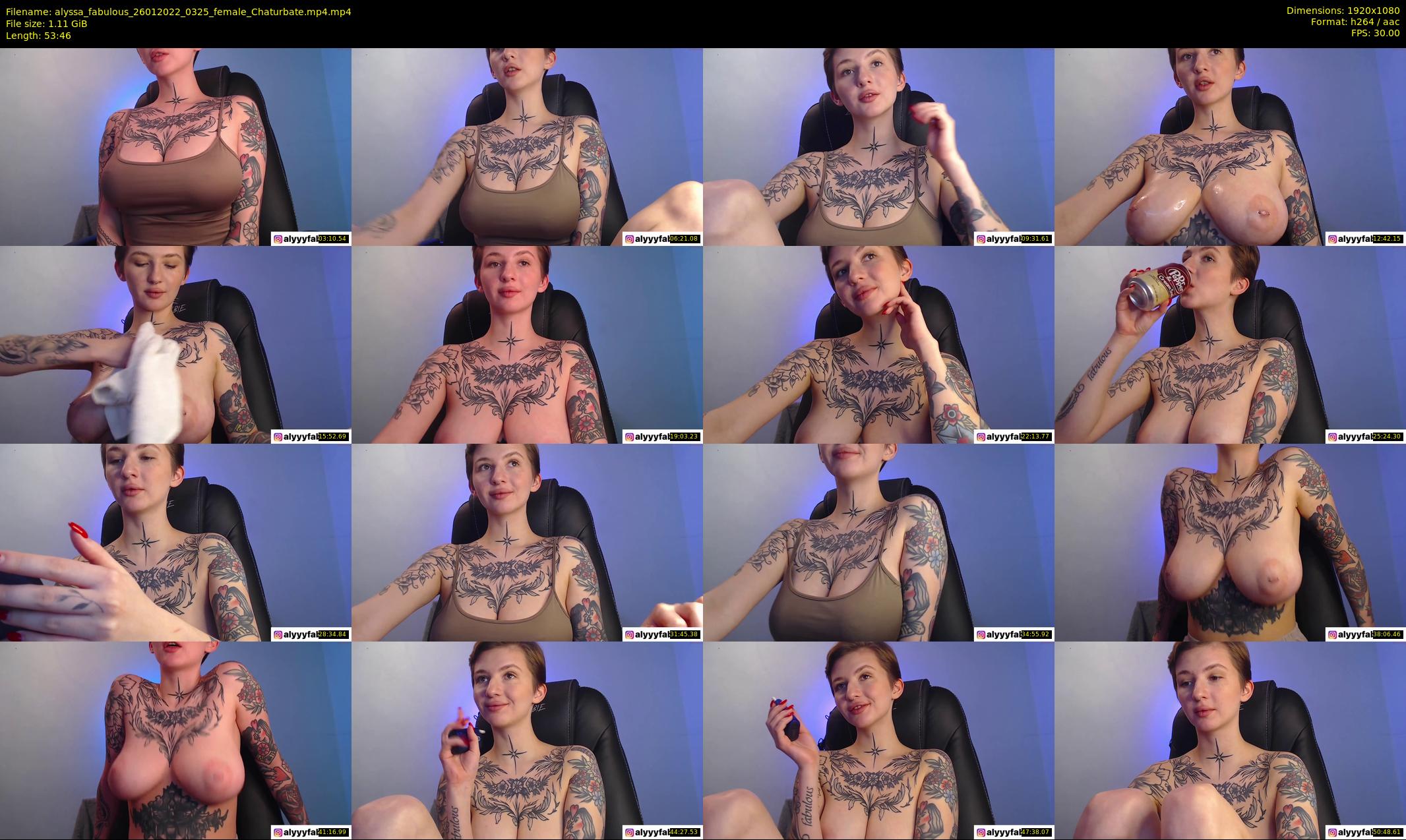 alyssa_fabulous — 54 minute Chaturbate female cam show recording, 1080p, Jan 26, 2022