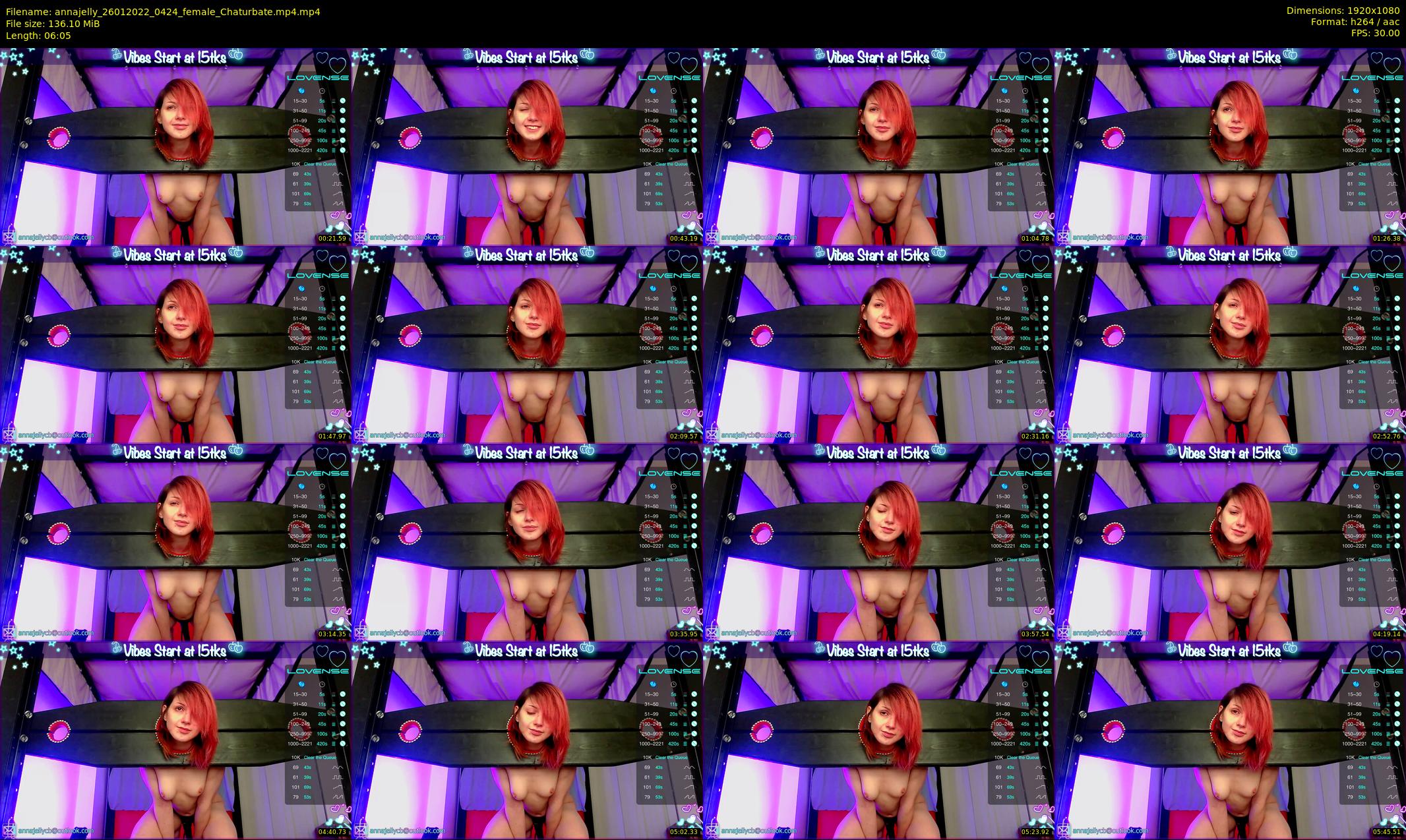 annajelly — 7 minute Chaturbate couple cam show recording, 1080p, Jan 26, 2022
