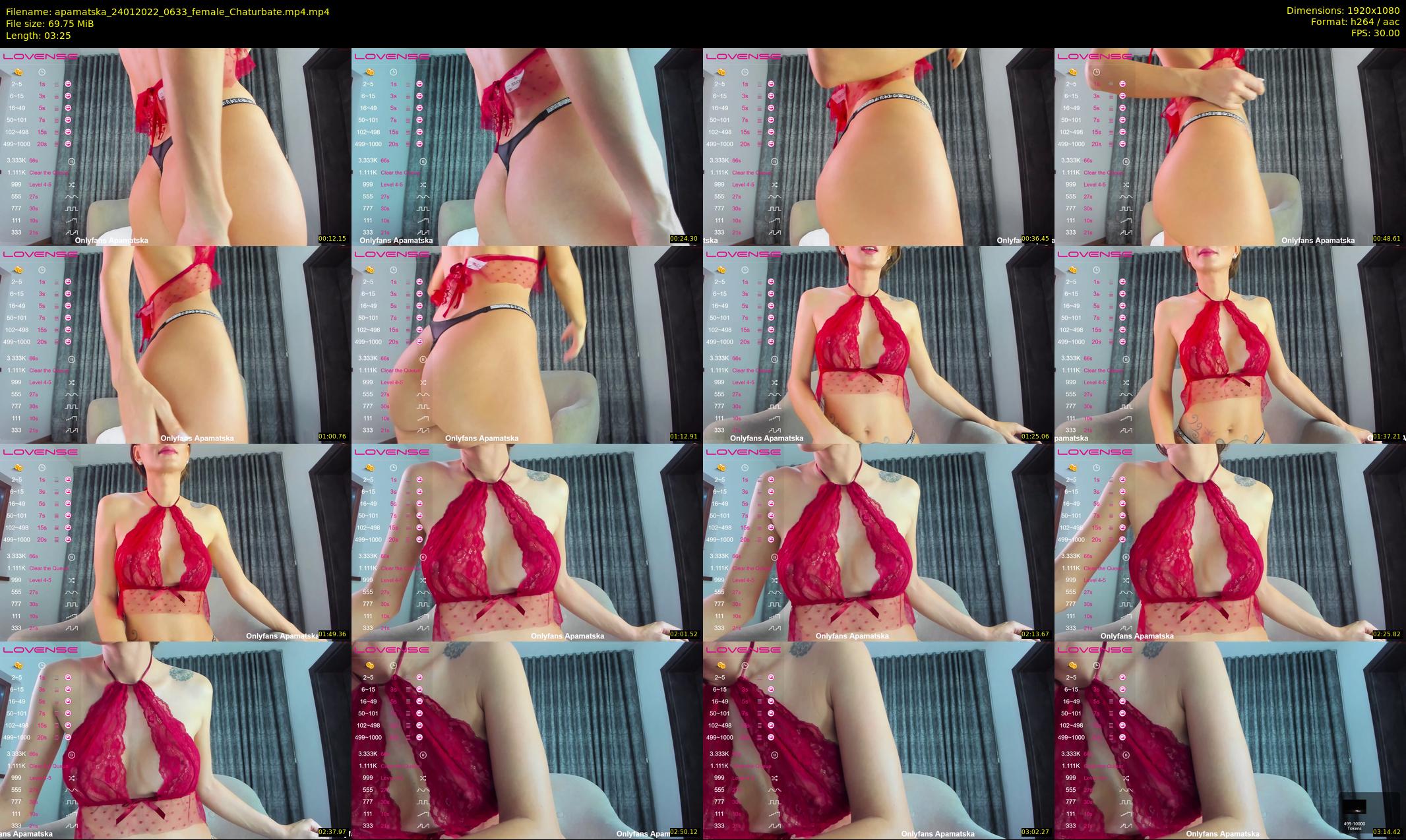 apamatska — 4 minute Chaturbate female cam show recording, 1080p, Jan 24, 2022