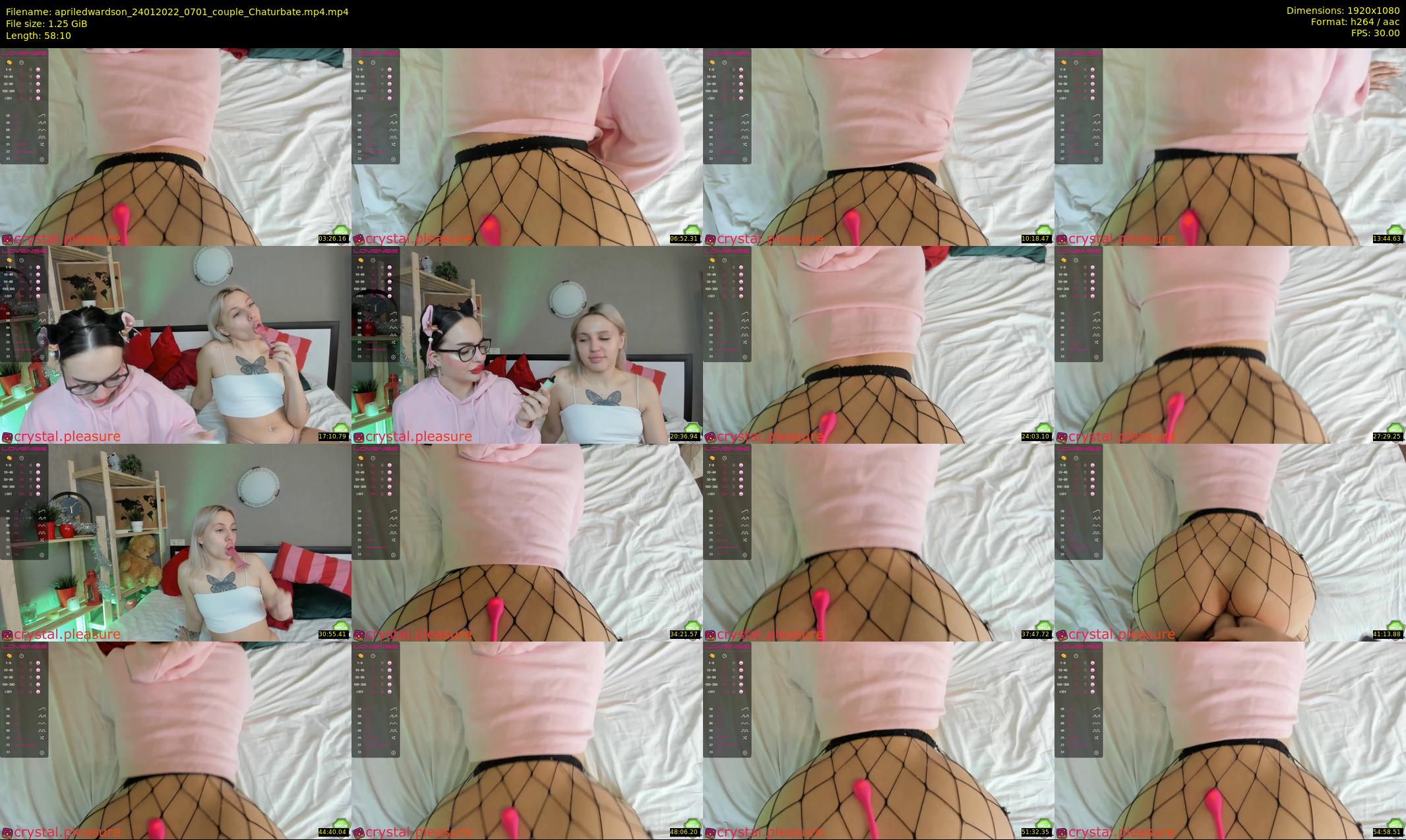 apriledwardson — 59 minute Chaturbate couple cam show recording, 1080p, Jan 24, 2022