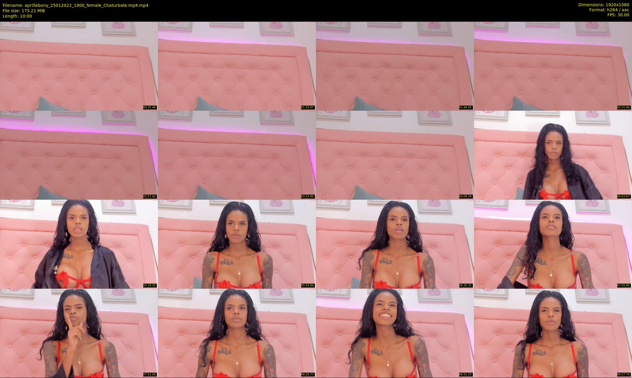 aprillebony — 10 minute Chaturbate female cam show recording, 1080p, Jan 25, 2022
