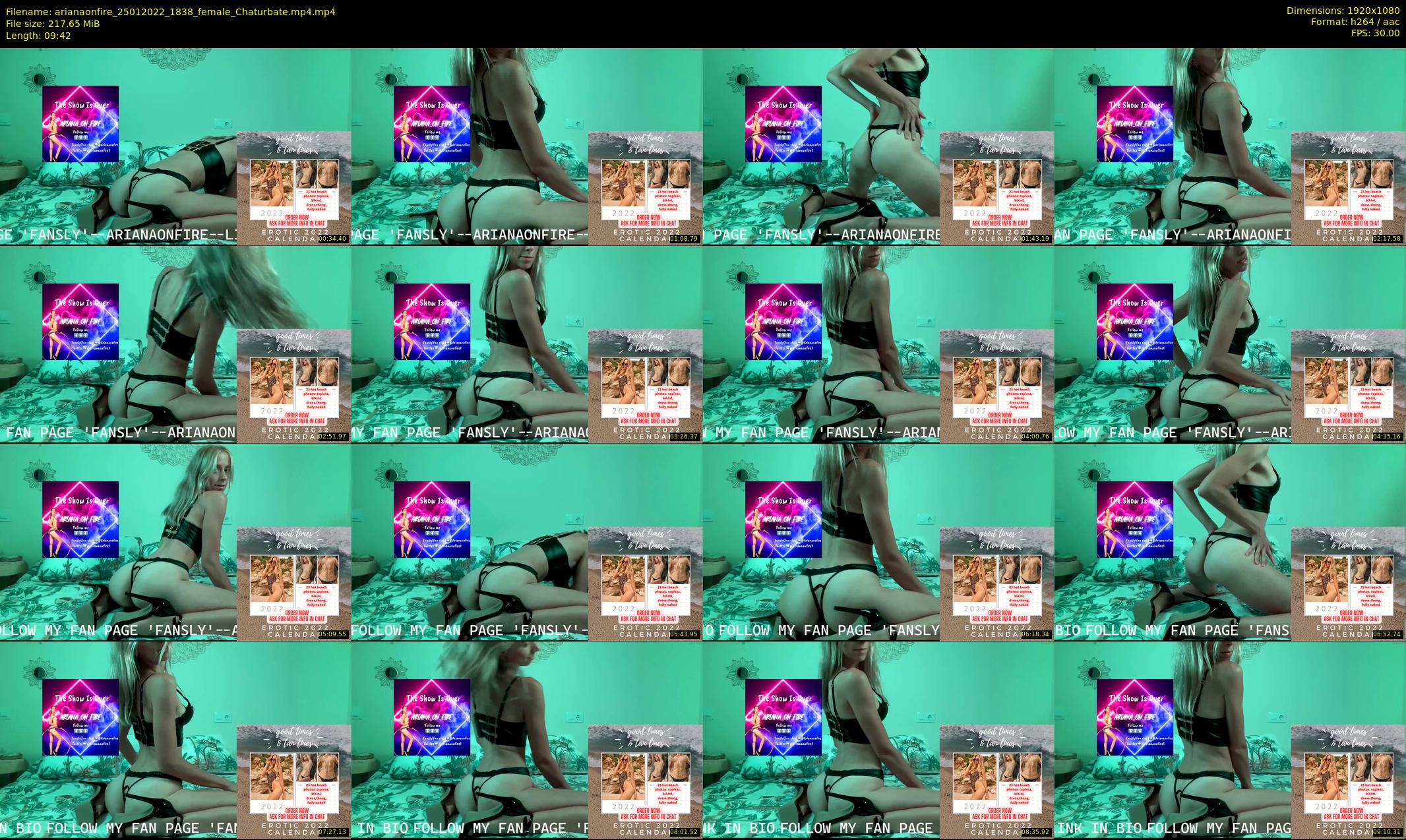 arianaonfire — 10 minute Chaturbate couple cam show recording, 1080p, Jan 25, 2022