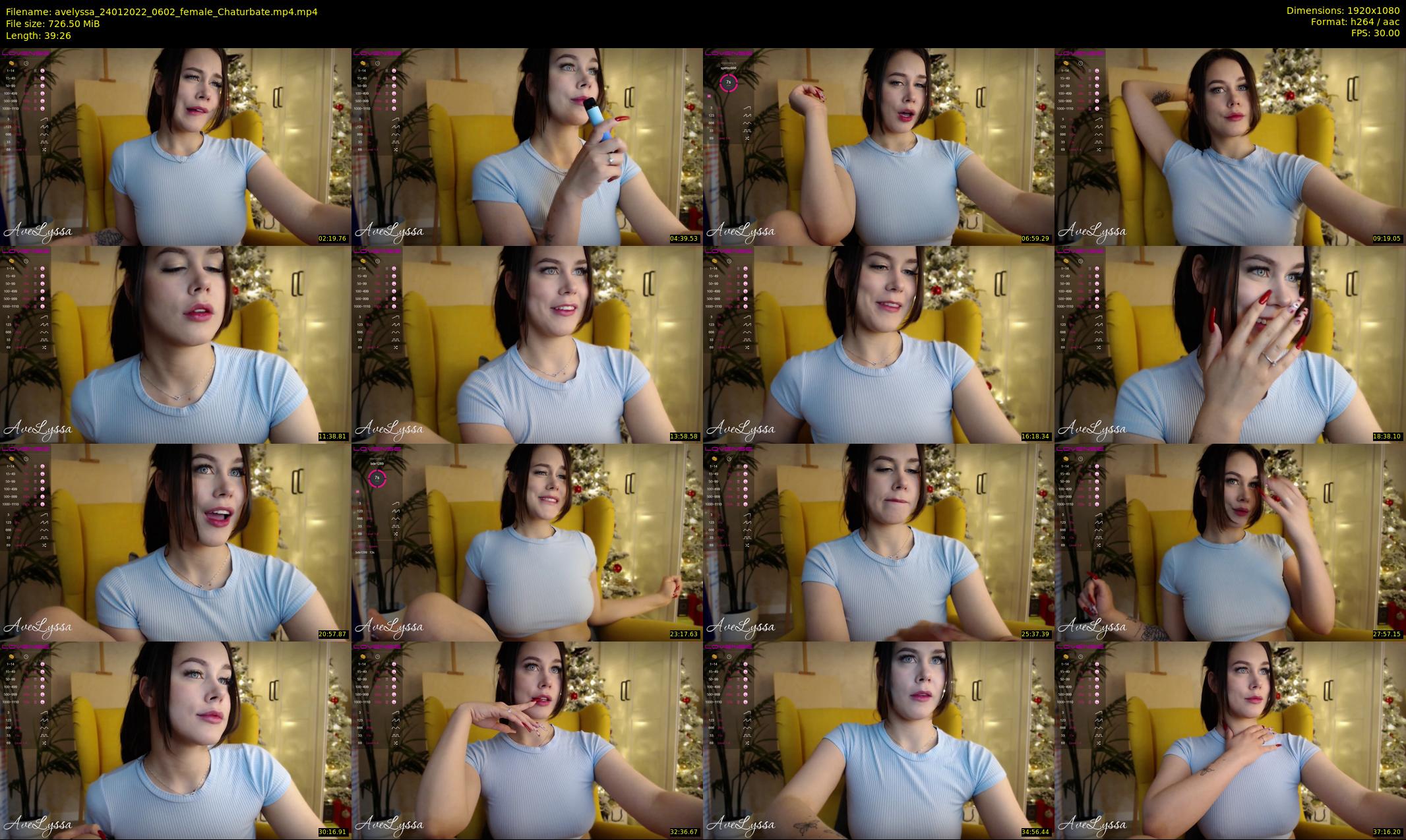 avelyssa — 40 minute Chaturbate female cam show recording, 1080p, Jan 24, 2022