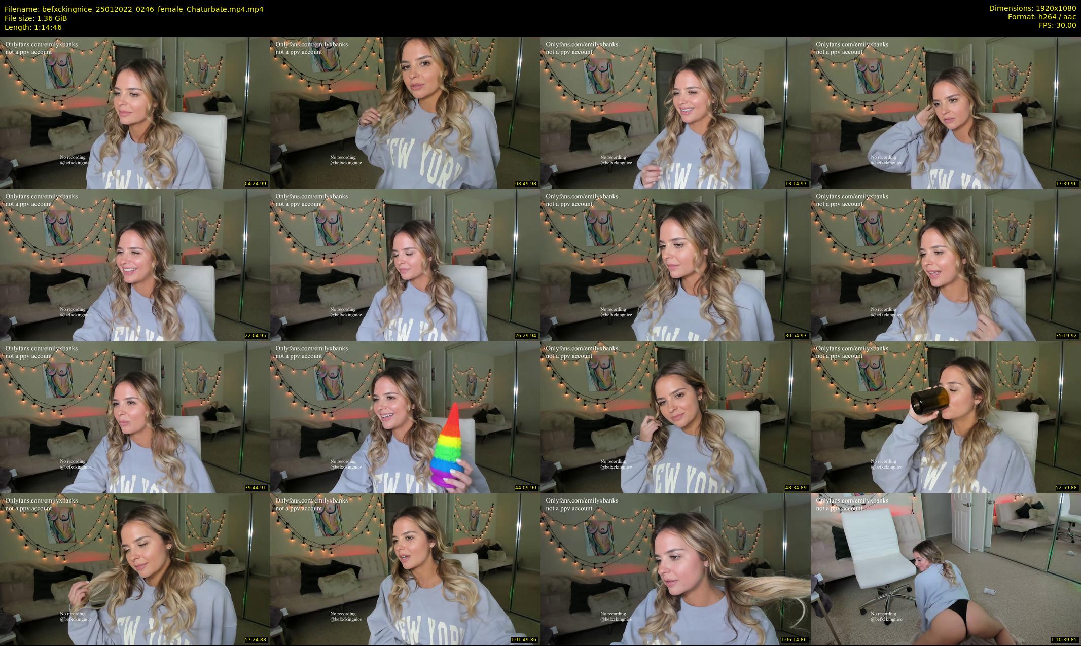 befxckingnice — 75 minute Chaturbate female cam show recording, 1080p, Jan 25, 2022