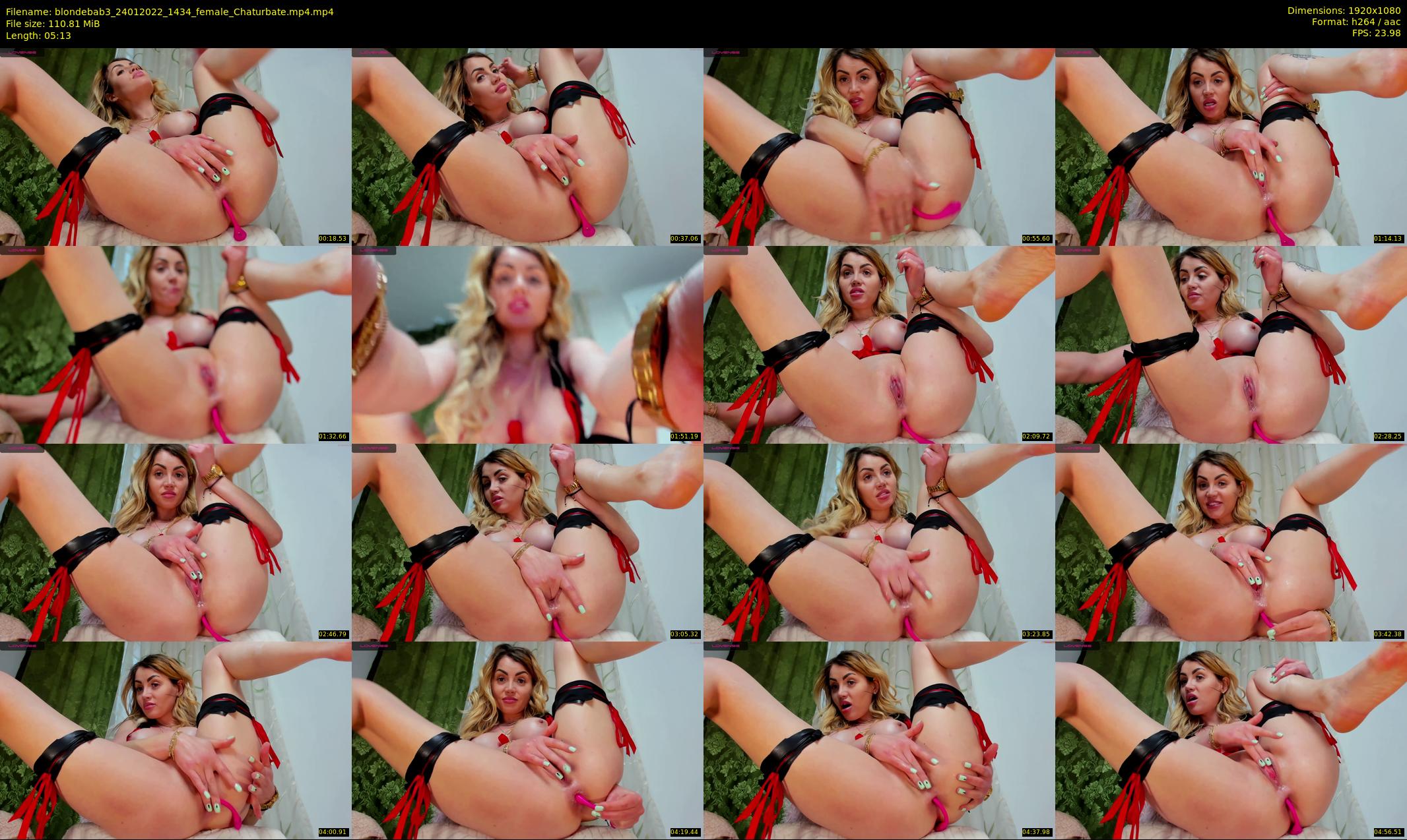 blondebab3 — 6 minute Chaturbate female cam show recording, 1080p, Jan 24, 2022