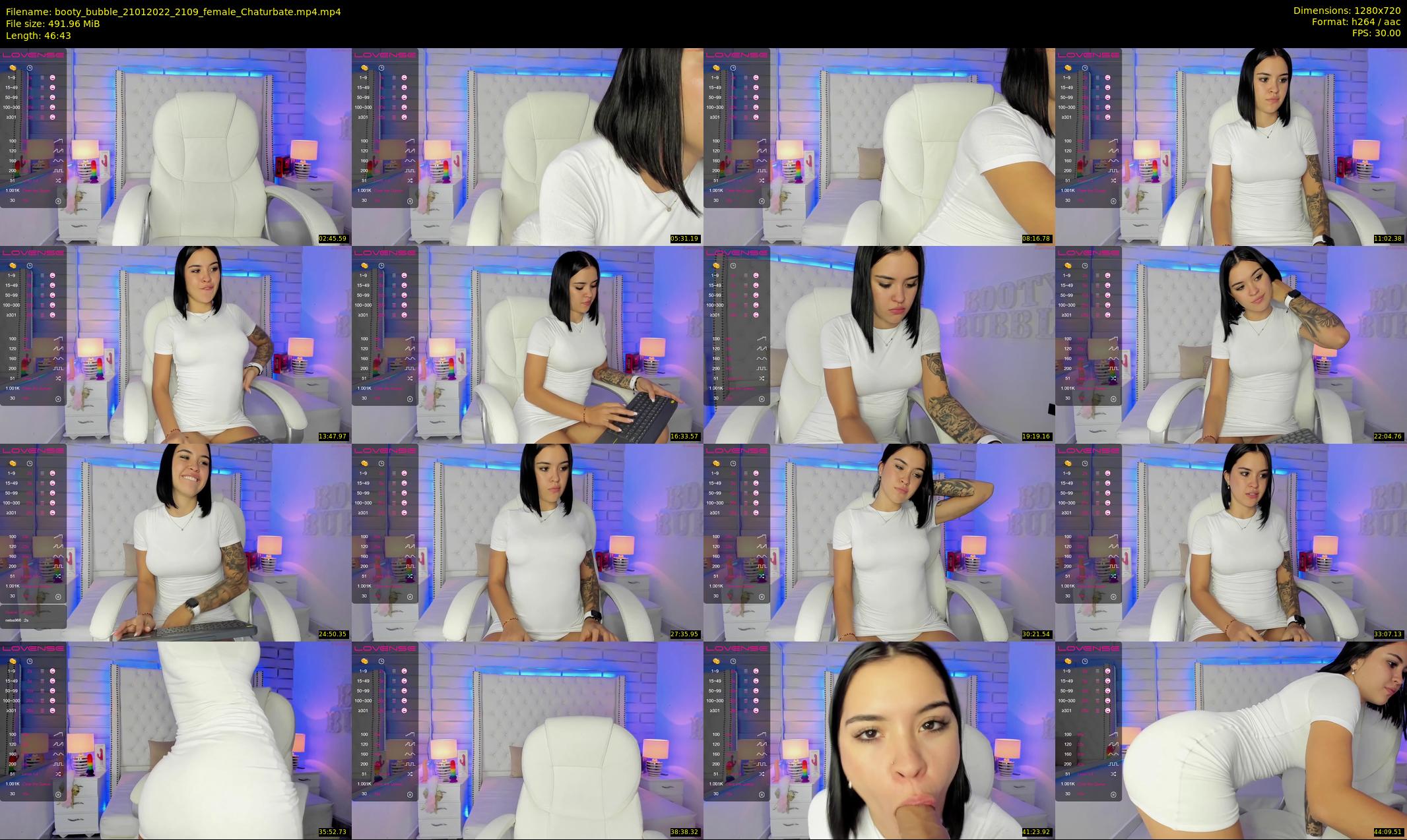 booty_bubble — 47 minute Chaturbate female cam show recording, 720p, Jan 21, 2022