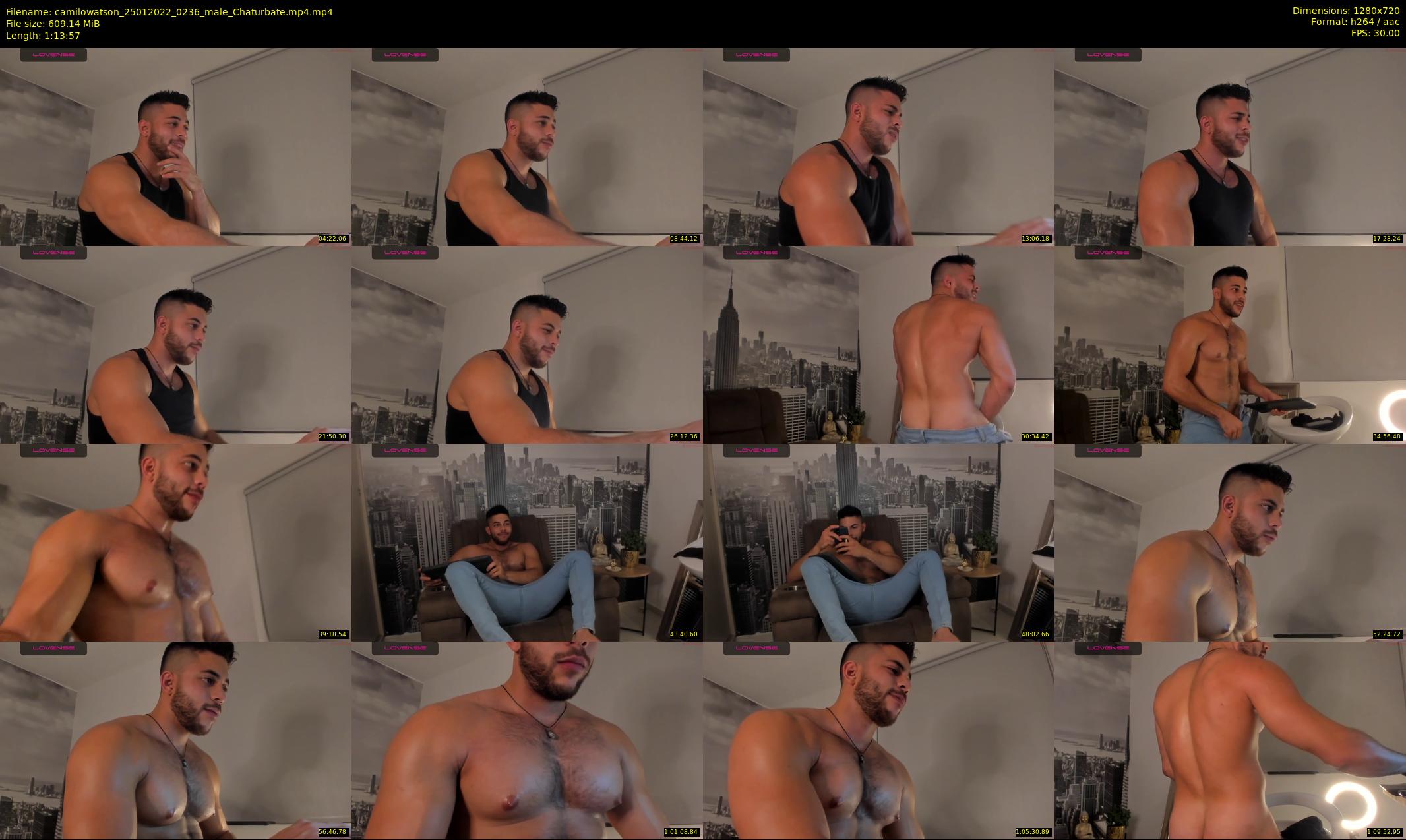 camilowatson — 74 minute Chaturbate male cam show recording, 720p, Jan 25, 2022