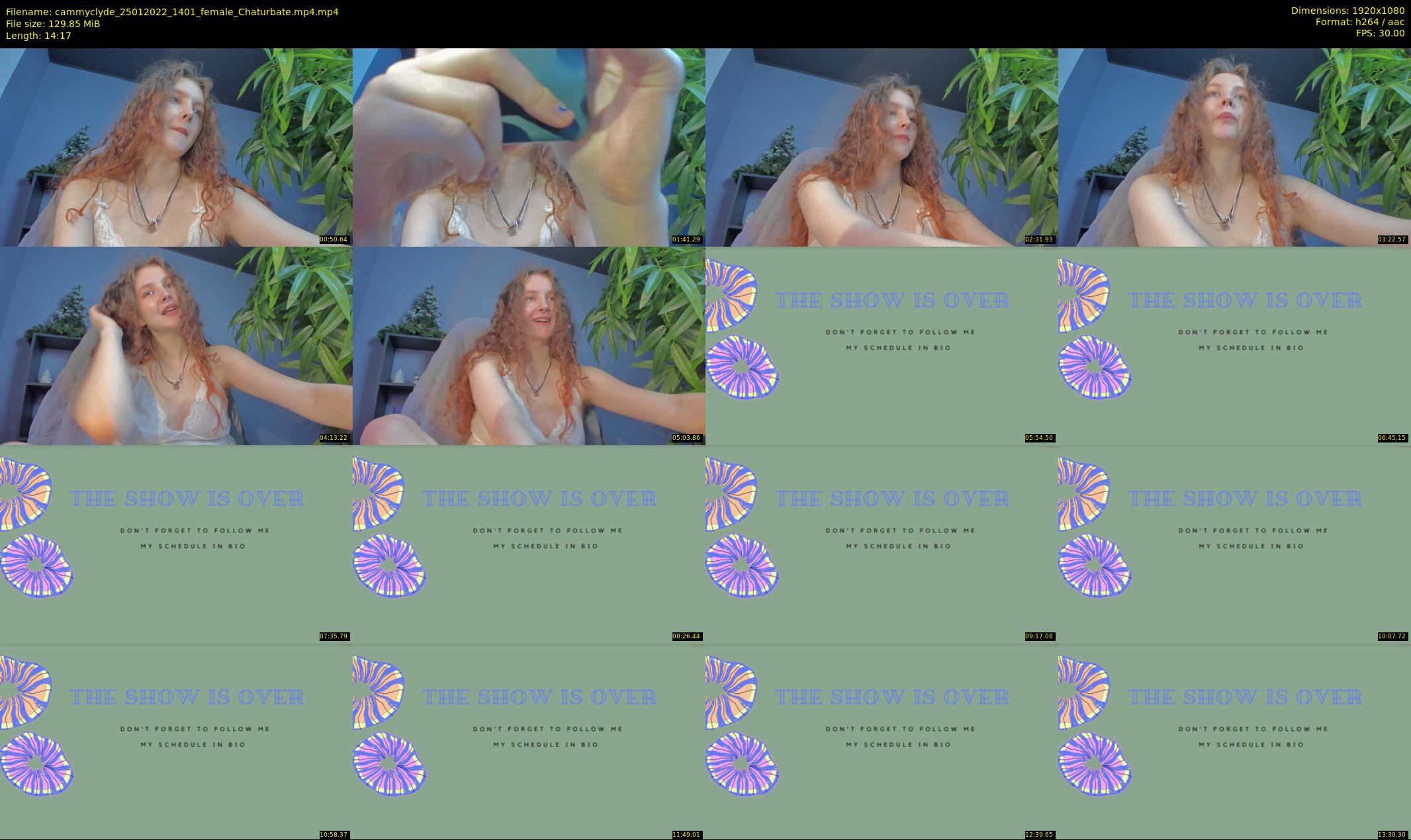 cammyclyde — 15 minute Chaturbate female cam show recording, 1080p, Jan 25, 2022