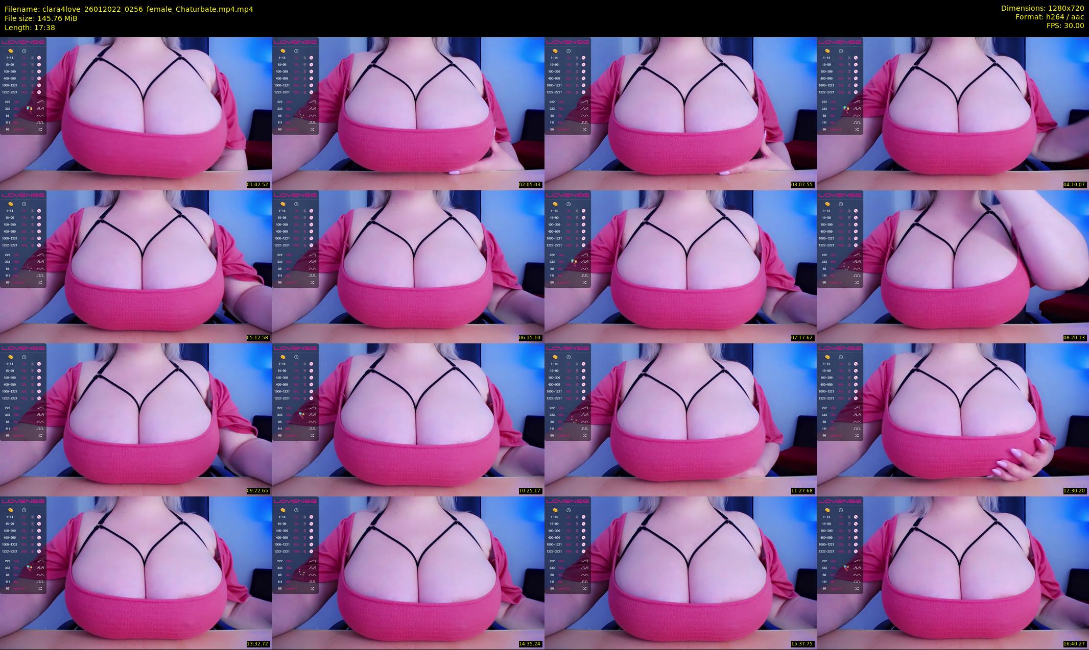 clara4love — 18 minute Chaturbate female cam show recording, 720p, Jan 26, 2022