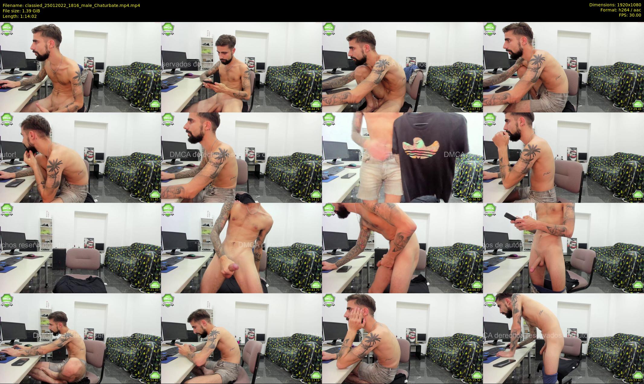 classied — 75 minute Chaturbate male cam show recording, 1080p, Jan 25, 2022