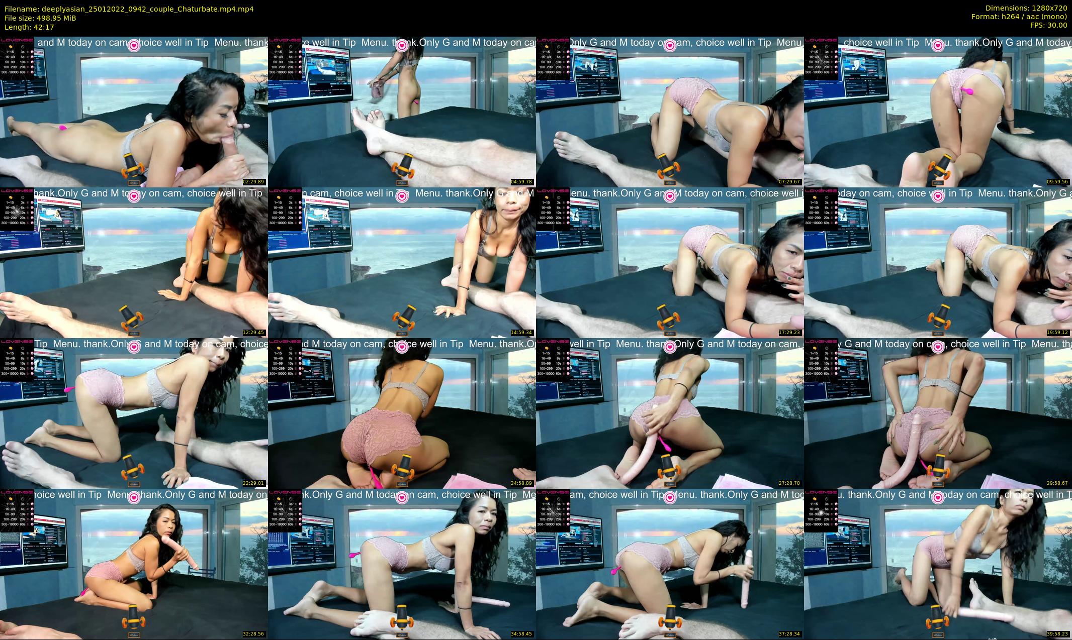 deeplyasian — 43 minute Chaturbate couple cam show recording, 720p, Jan 25, 2022