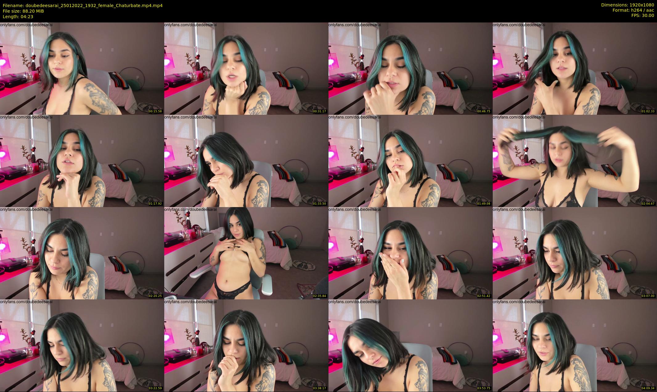 doubedeesarai — 5 minute Chaturbate female cam show recording, 1080p, Jan 25, 2022