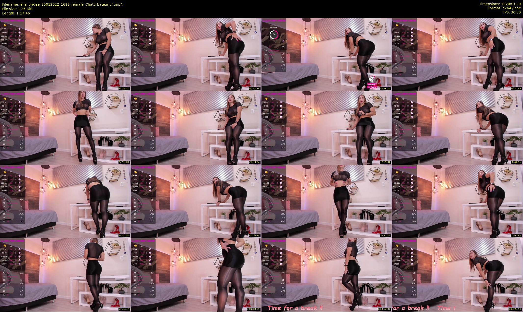 ella_pridee — 78 minute Chaturbate female cam show recording, 1080p, Jan 25, 2022