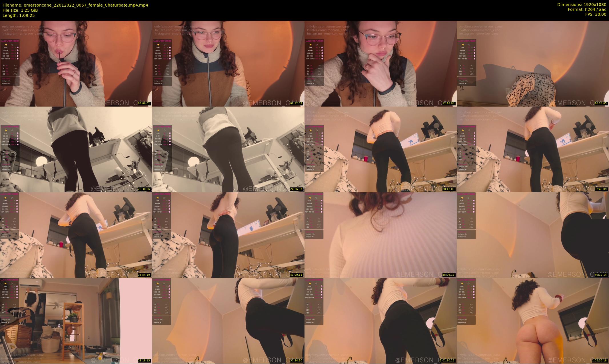 emersoncane — 70 minute Chaturbate female cam show recording, 1080p, Jan 22, 2022