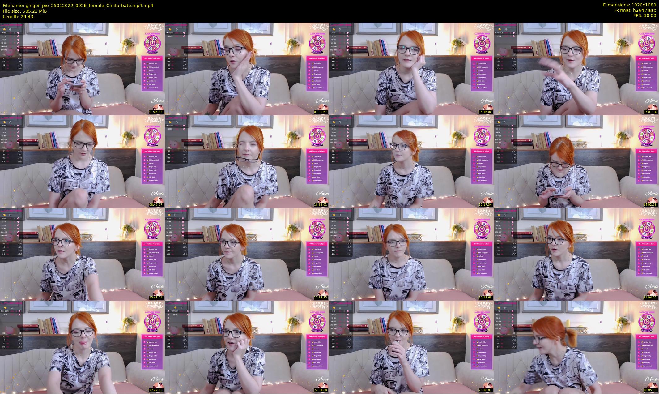 ginger_pie — 30 minute Chaturbate female cam show recording, 1080p, Jan 25, 2022