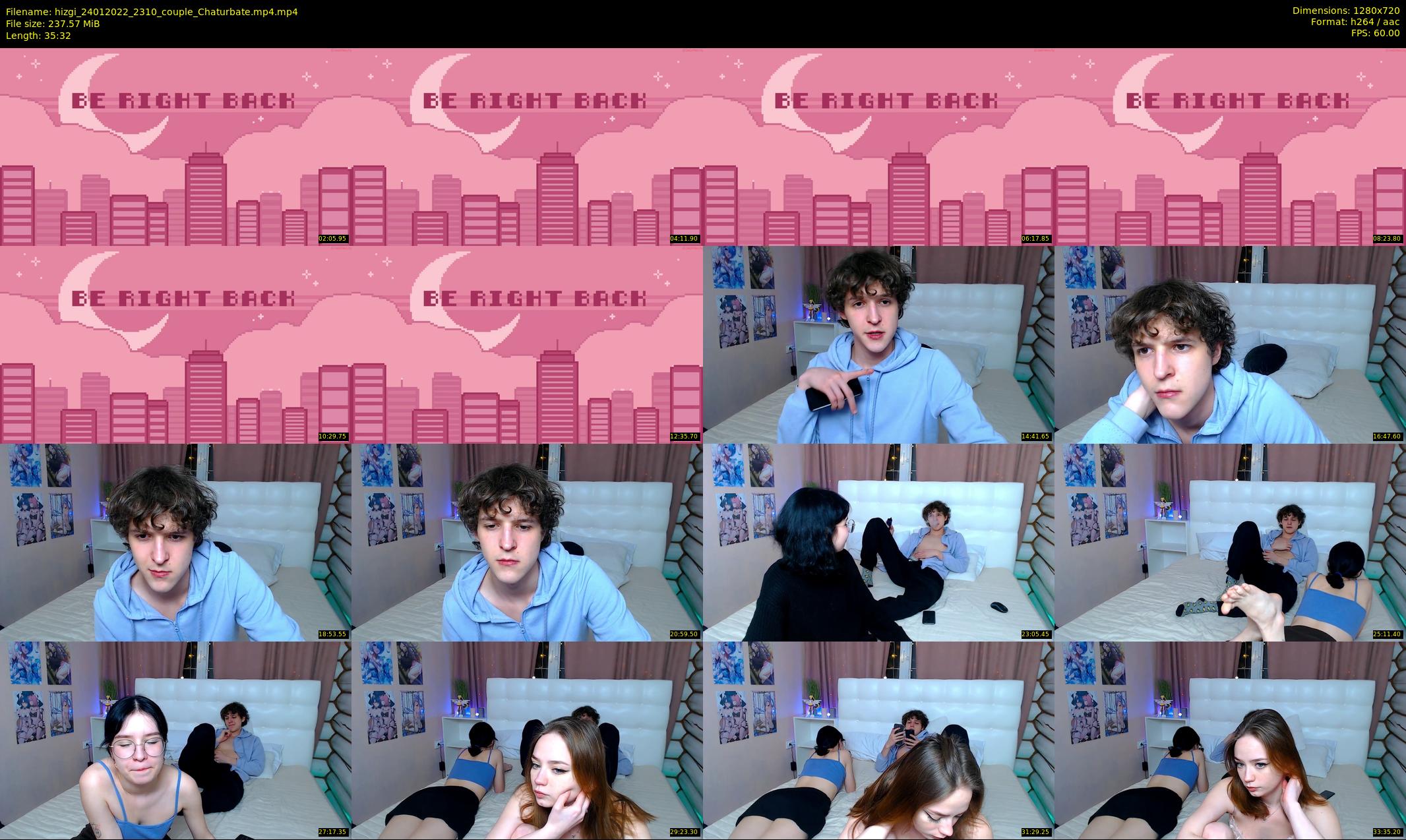 hizgi — 36 minute Chaturbate couple cam show recording, 720p, Jan 24, 2022