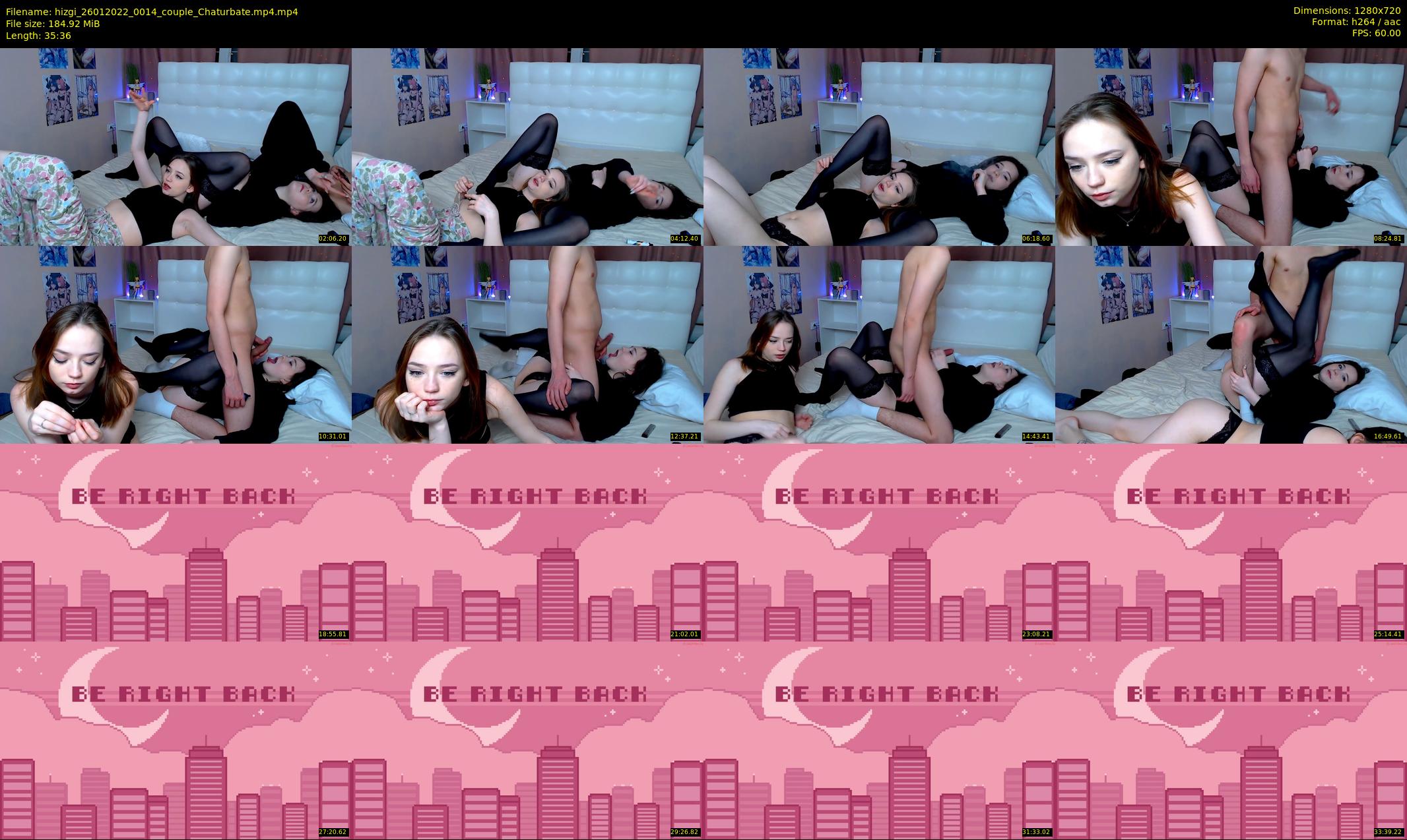 hizgi — 36 minute Chaturbate couple cam show recording, 720p, Jan 26, 2022