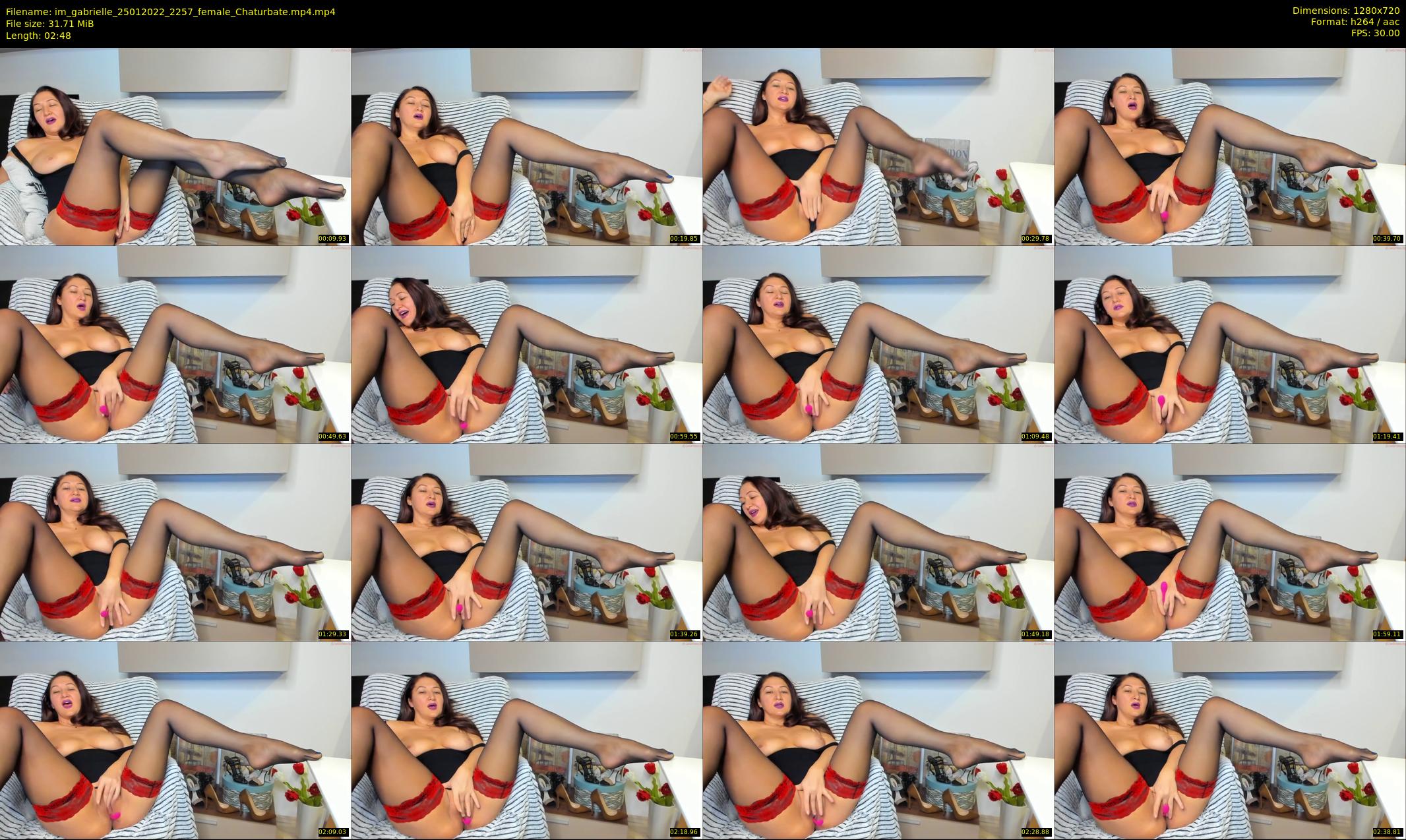 im_gabrielle — 3 minute Chaturbate female cam show recording, 720p, Jan 25, 2022