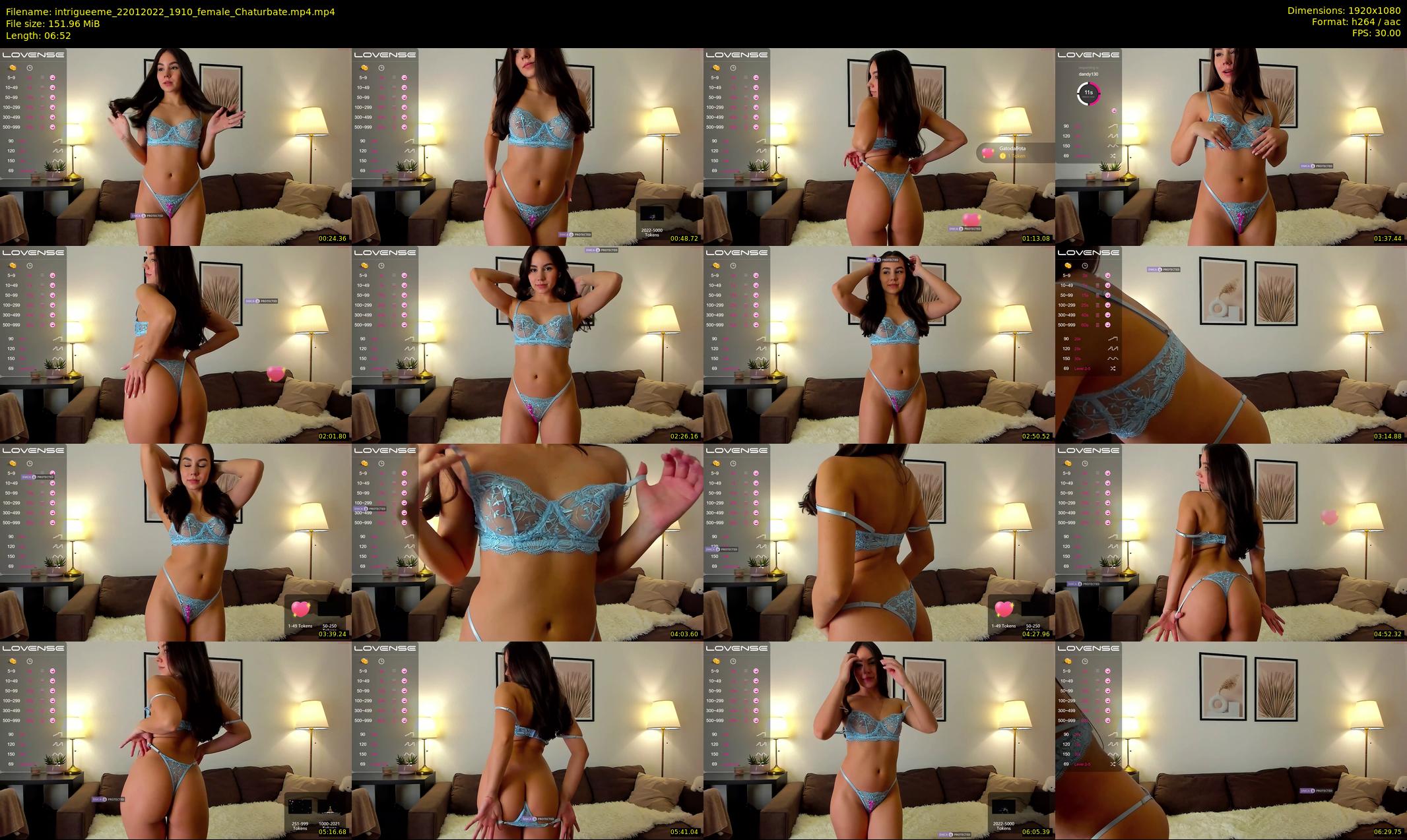 intrigueeme — 7 minute Chaturbate female cam show recording, 1080p, Jan 22, 2022