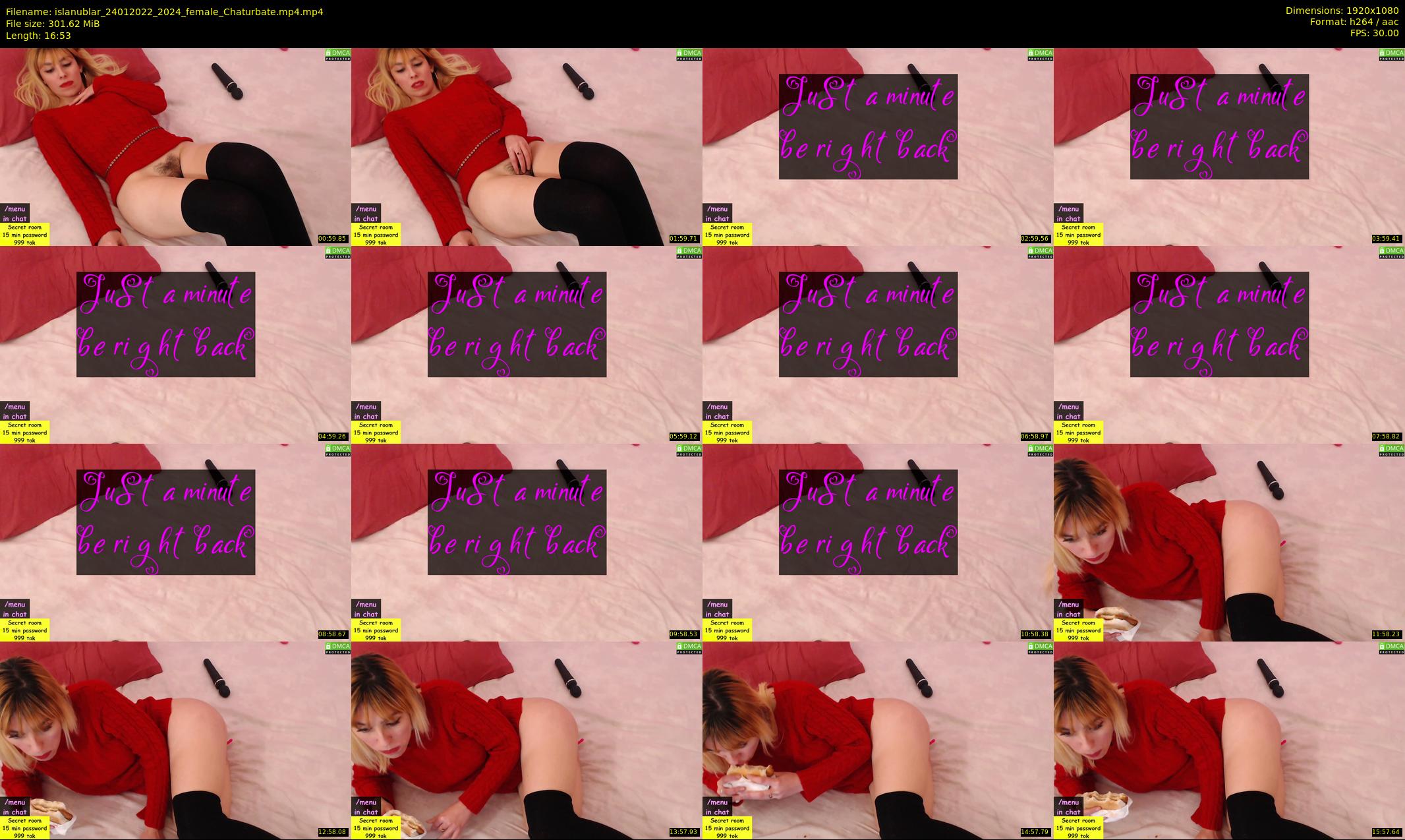 islanublar — 17 minute Chaturbate female cam show recording, 1080p, Jan 24, 2022
