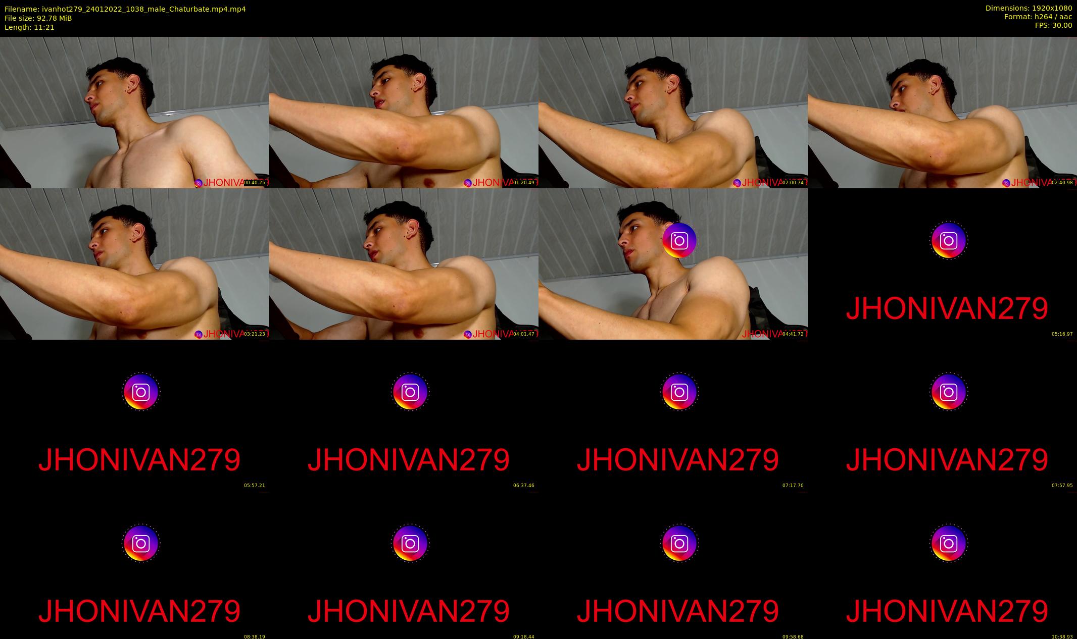 ivanhot279 — 12 minute Chaturbate male cam show recording, 1080p, Jan 24, 2022