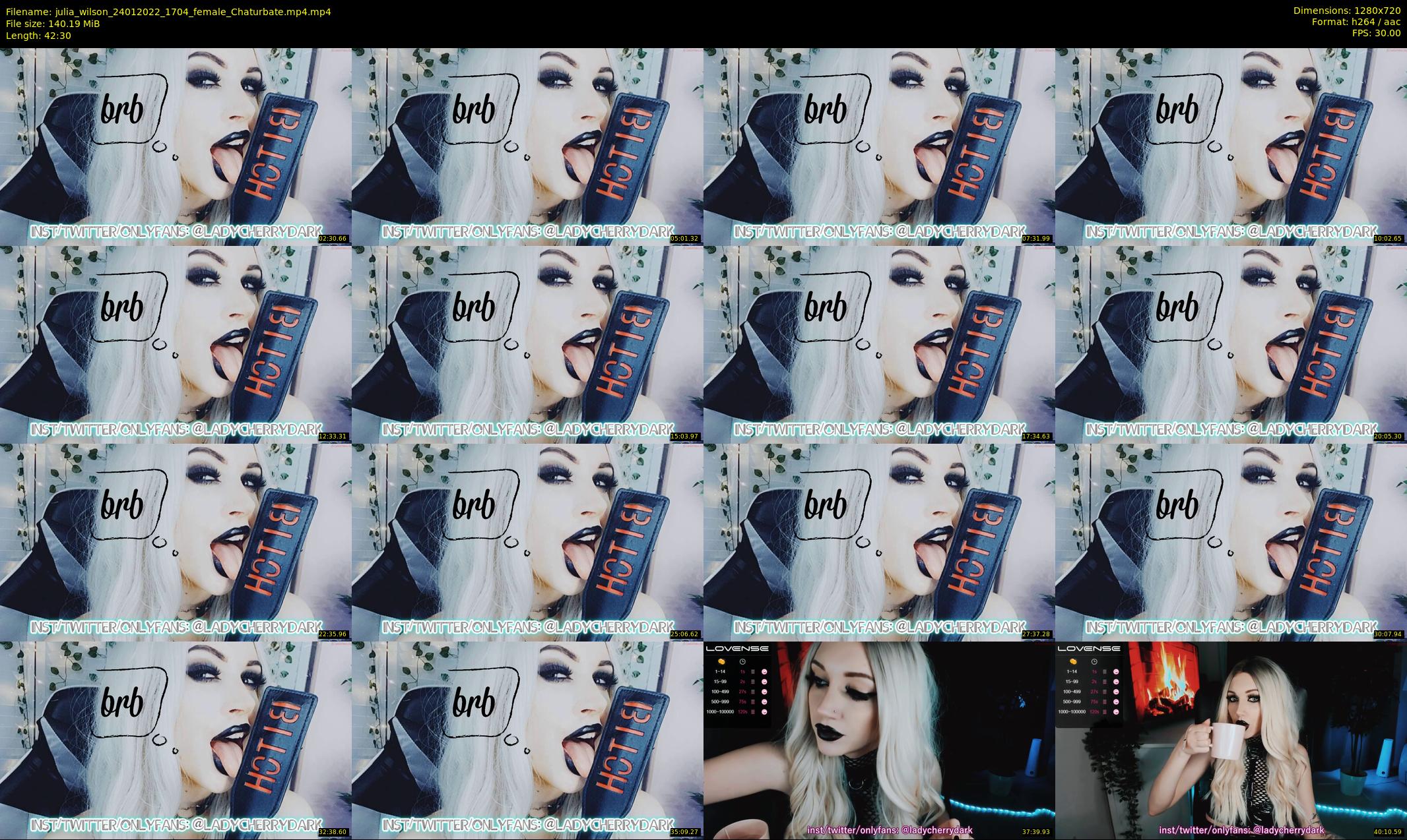 julia_wilson — 43 minute Chaturbate female cam show recording, 720p, Jan 24, 2022